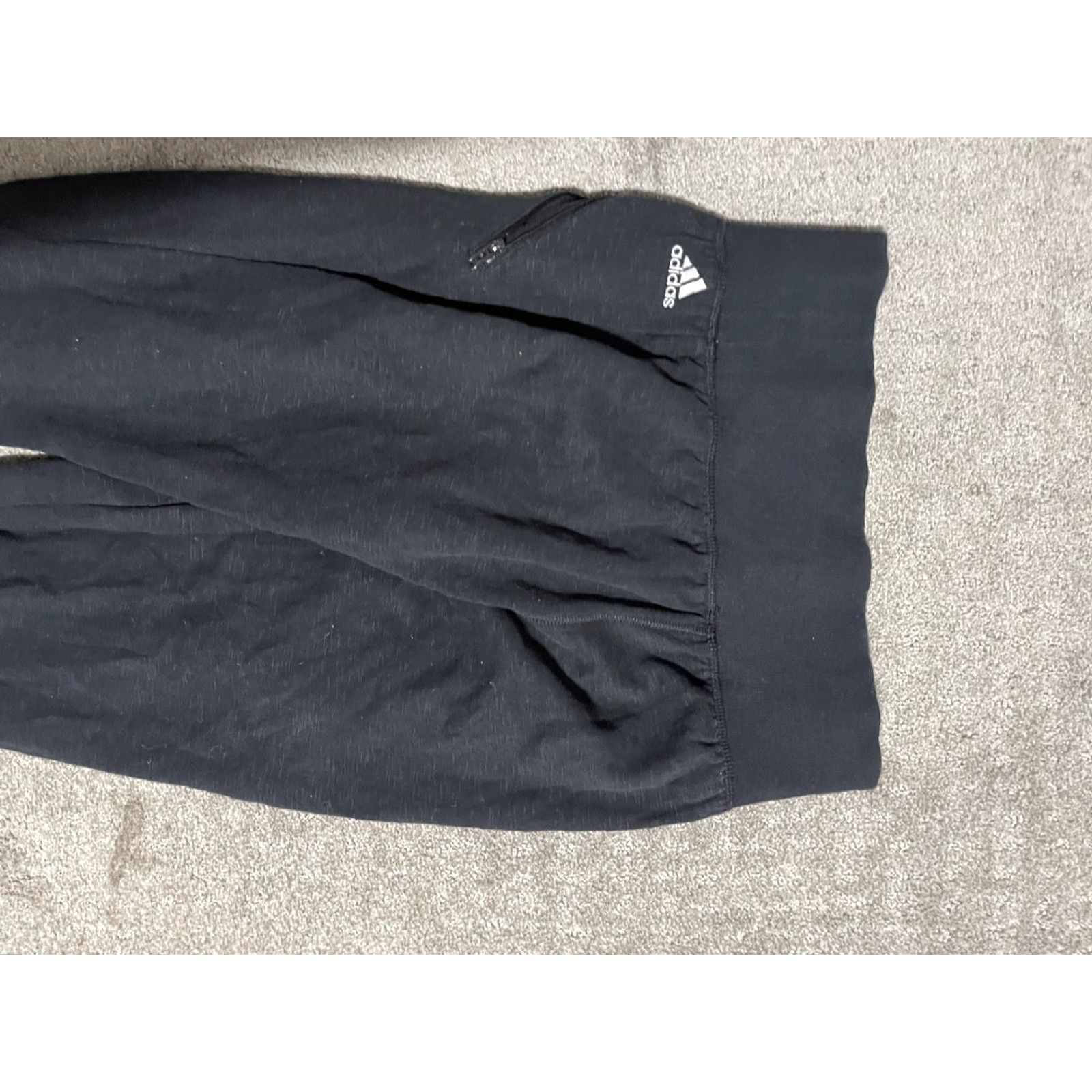 Adidas ADIDAS Activewear Pants Capri Women Size Small Black Stretch Waist 21in Inseam Capri Pants Athleisure Size 28" / US 6 / IT 42 - 4 Thumbnail