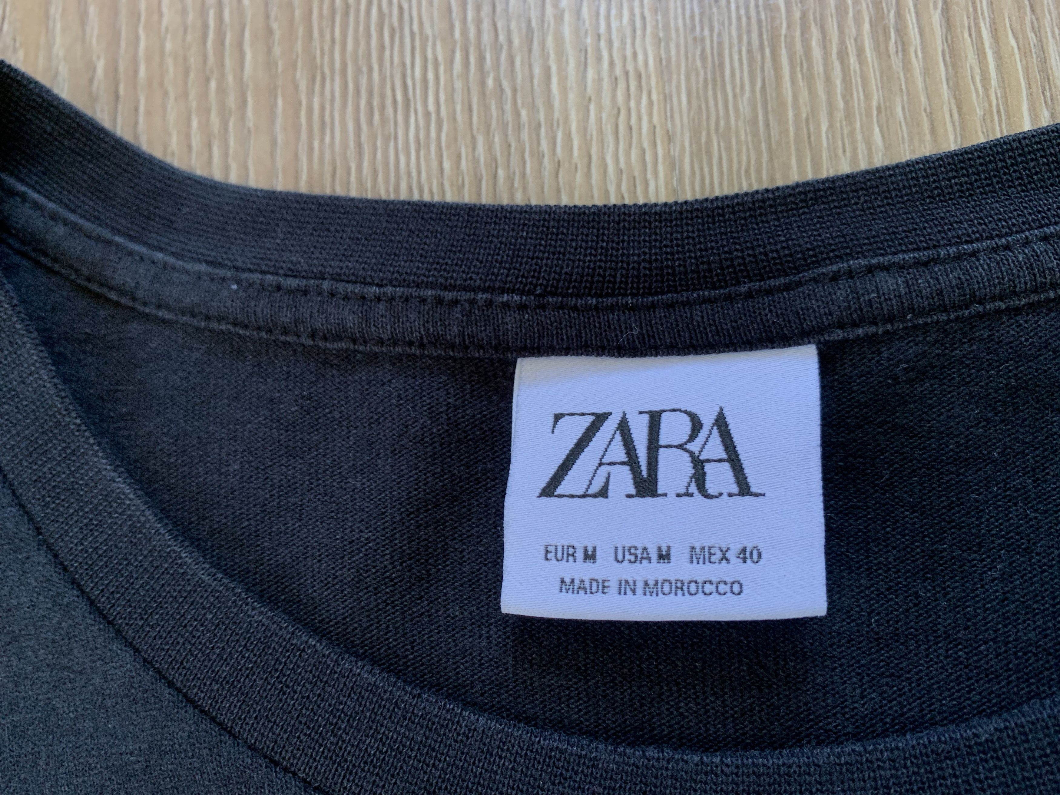 Zara Zara Skull Black Printed T Shirt Size US M / EU 48-50 / 2 - 7 Thumbnail