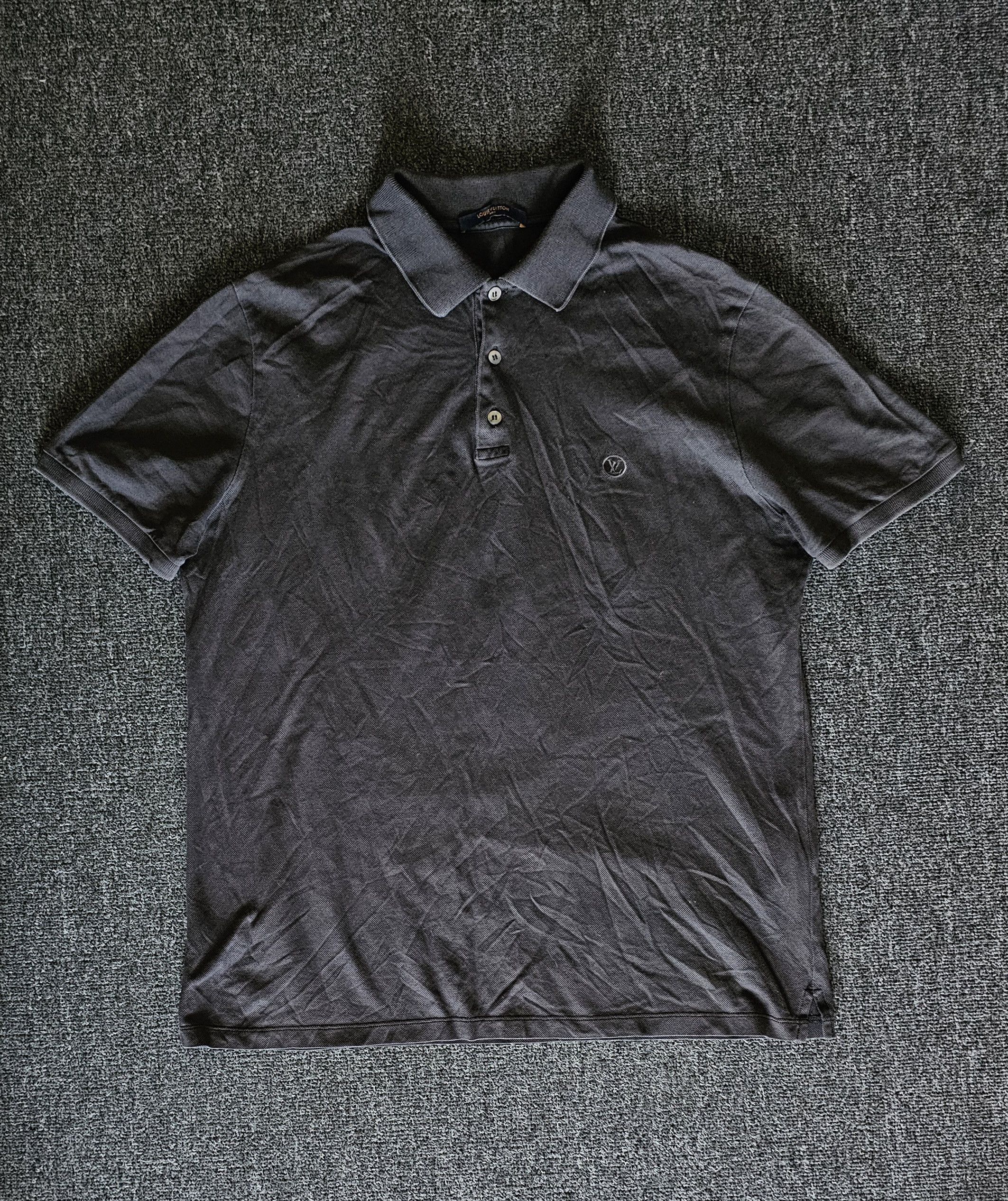 Louis Vuitton Louis Vuitton Men's Dark Brown Polo Shirt Size L Size US M / EU 48-50 / 2 - 1 Thumbnail