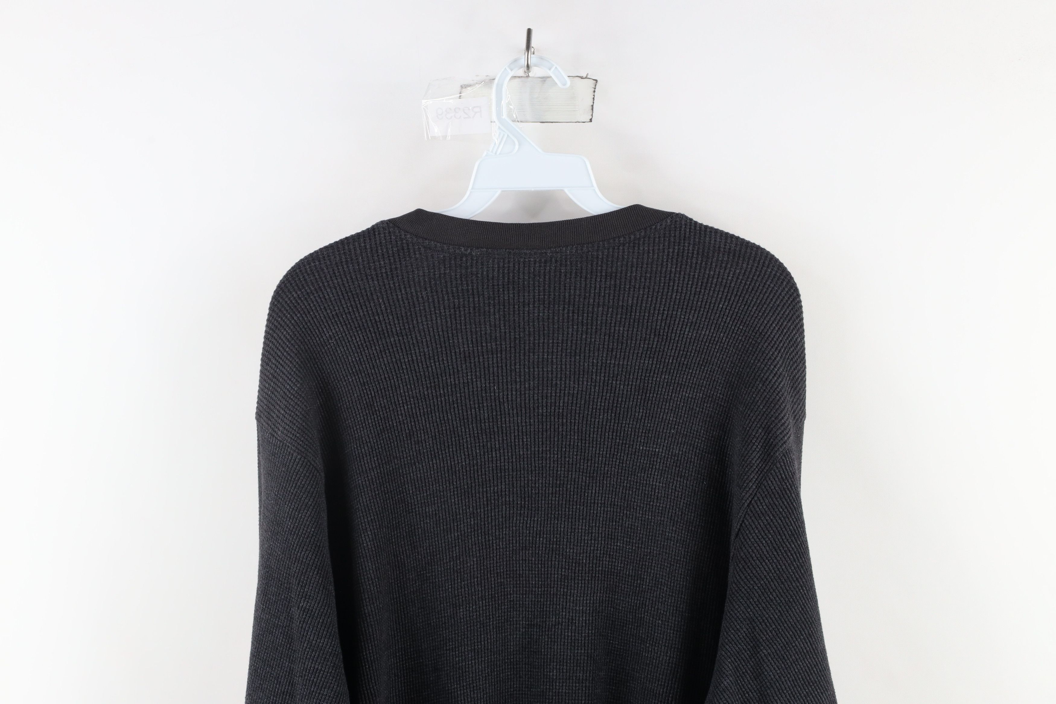 Vintage Vintage 90s Streetwear Waffle Knit Long Sleeve T-Shirt Size US XXL / EU 58 / 5 - 6 Thumbnail