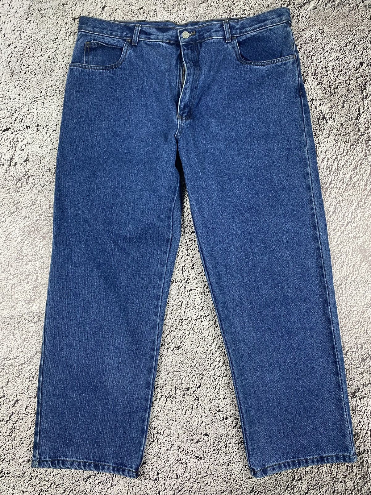 Vintage Vintage Y2K faded wide jeans big size streetwear 40 Size US 40 / EU 56 - 1 Thumbnail