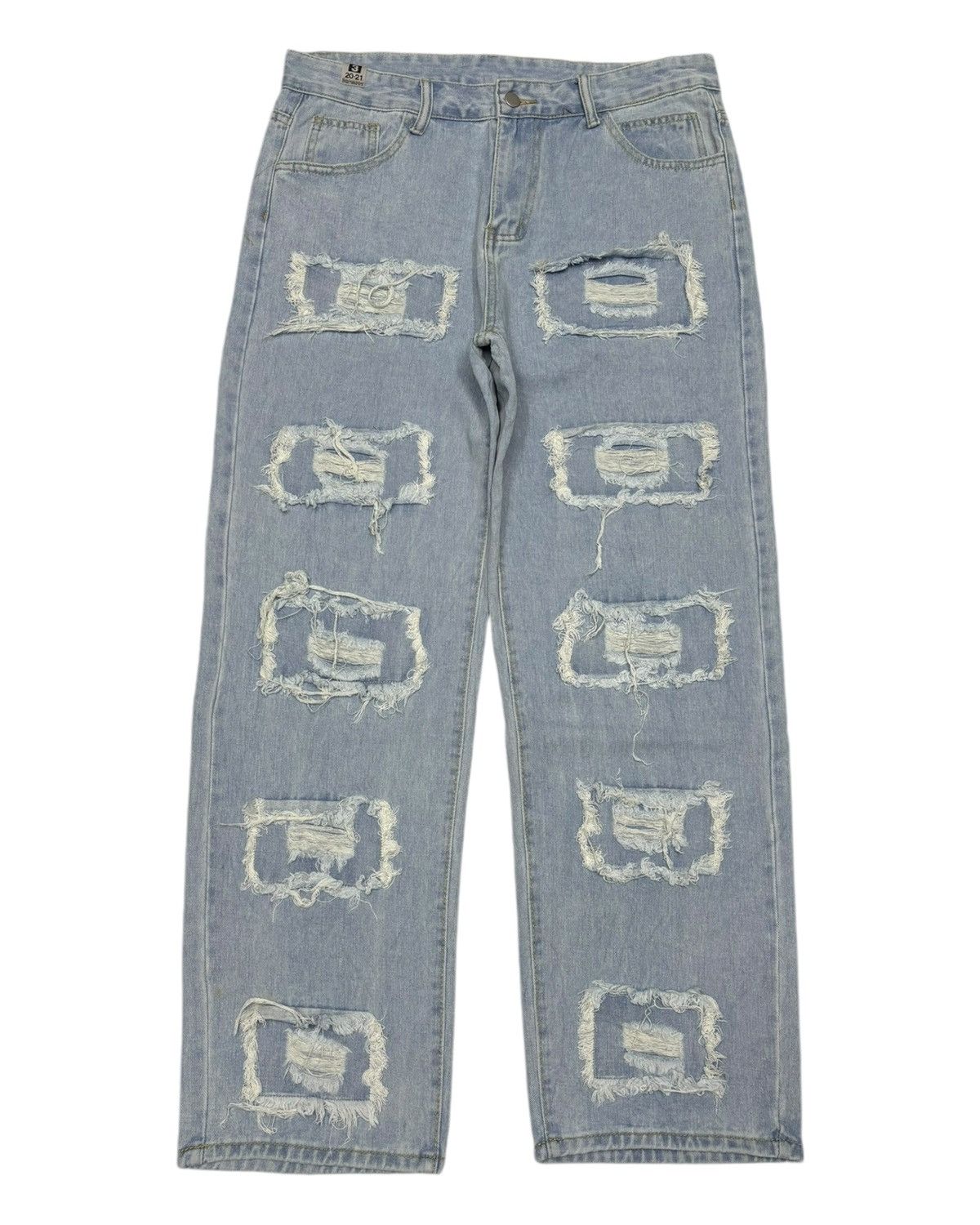 Maison MIHARA YASUHIRO 🔥MIHARAYASUHIRO AW20-21 PATCHWORK CUSTOM MADE BAGGY JEANS Size US 34 / EU 50 - 7 Thumbnail