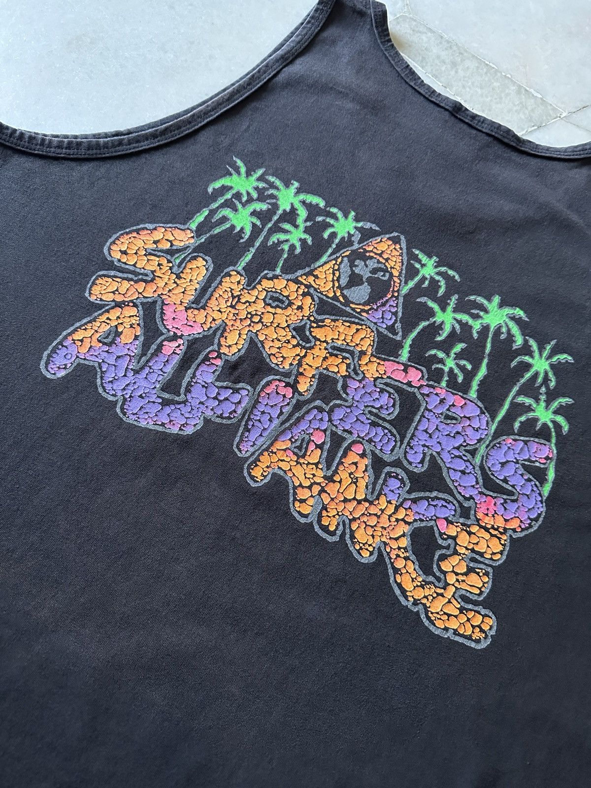 Vintage VINTAGE 90’s SURFERS ALLIANCE FADED TANK TOP SHIRT Size US XL / EU 56 / 4 - 9 Thumbnail