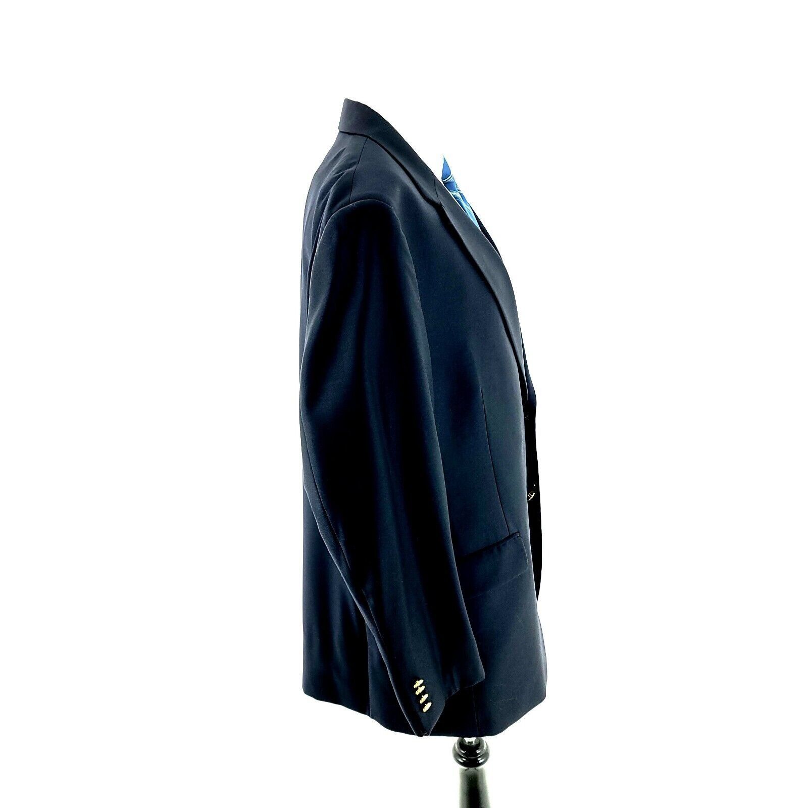 Jos. A. Bank Jos A Bank Signature Collection Wool 2 Gold Button Blazer 44 Size 44L - 7 Thumbnail
