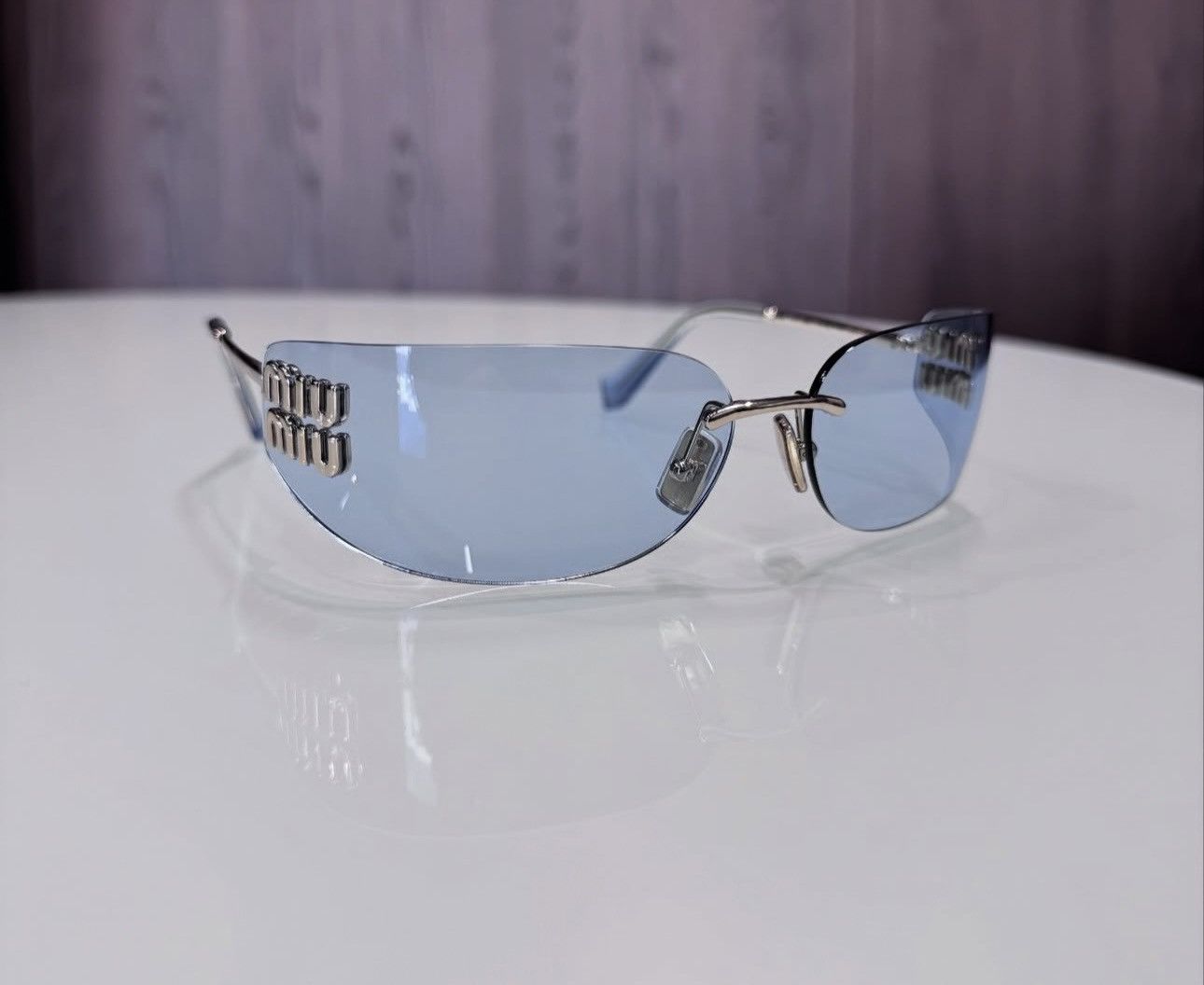 Miu Miu × Vintage NEW Miu Miu sunglasses MU A51S ZVN10P Size ONE SIZE - 1 Thumbnail