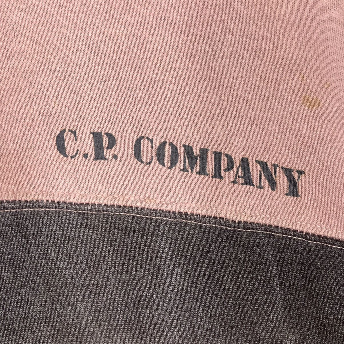 C.P. Company × Stone Island × Vintage 💥90s CP COMPANY STRIPE CREWNECK PULLOVER SPELLOUT LOGO Size US L / EU 52-54 / 3 - 11 Thumbnail