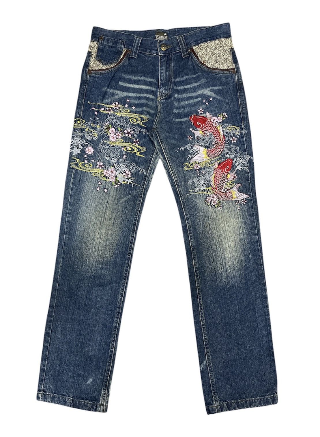 Japanese Brand Seku by Zeky Sogui Sukajan Jeans Pants Size US 34 / EU 50 - 1 Thumbnail