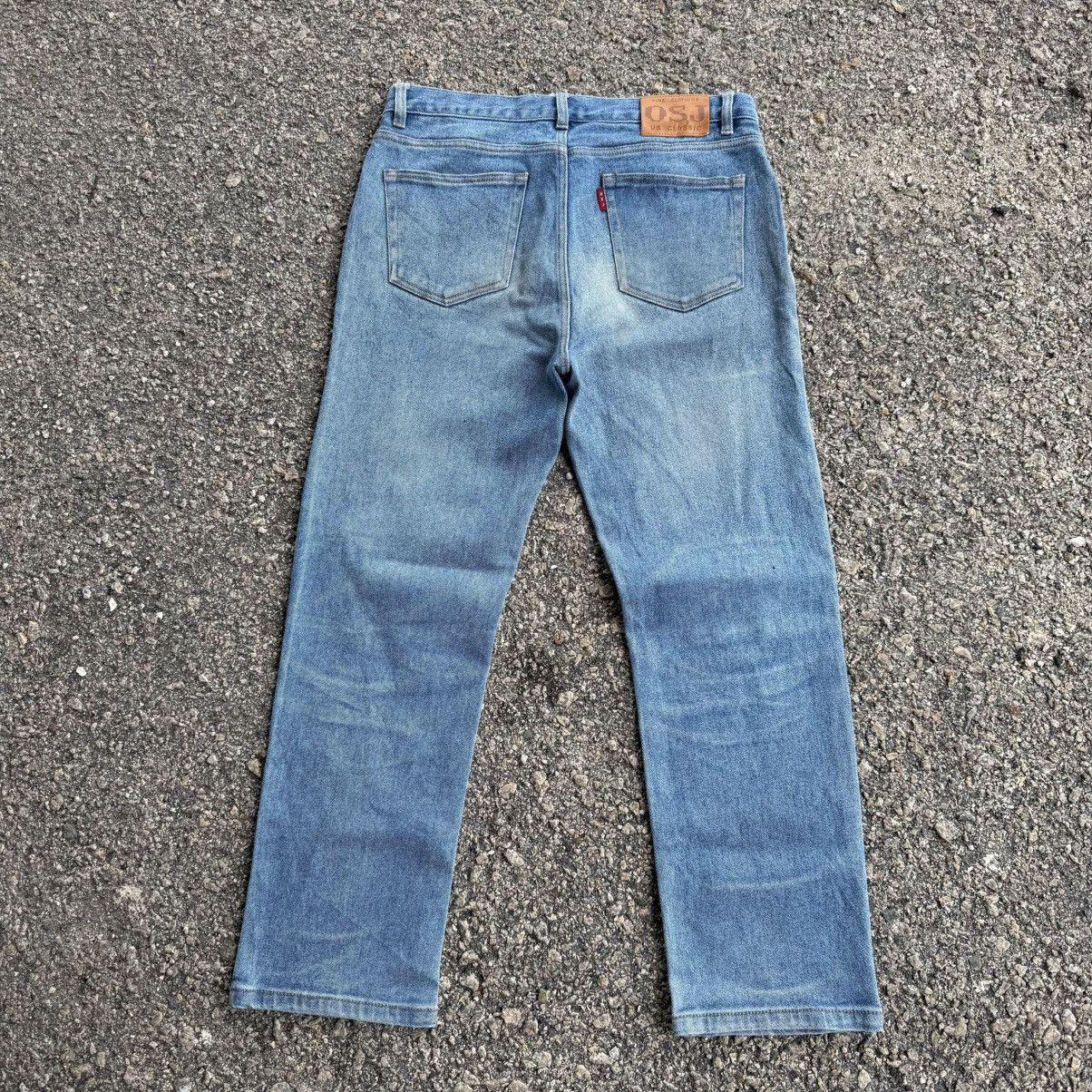 Japanese Brand VINTAGE OSJ DENIM FADED RIPPEP JEAN PANTS Size US 32 / EU 48 - 1 Thumbnail