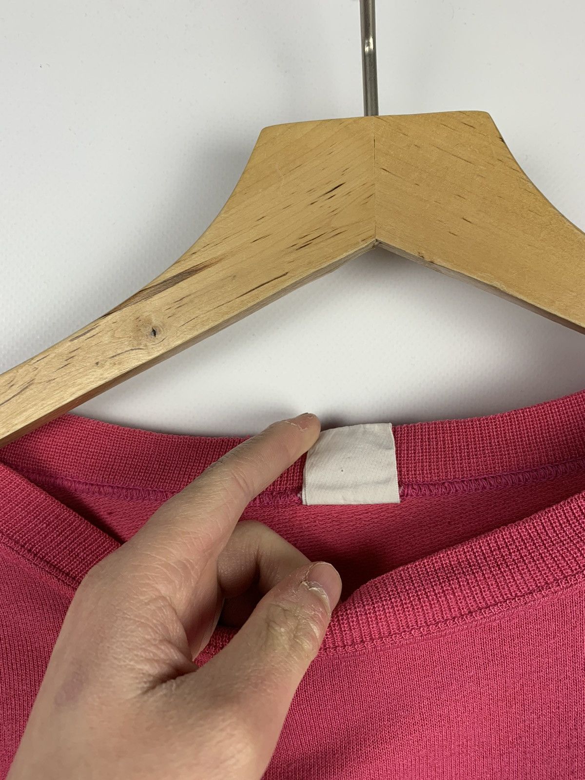 Nike 💅 Iconic Vintage Nike Baby Pink Sweatshirt Swoosh Logo 90’s Size US XL / EU 56 / 4 - 7 Thumbnail