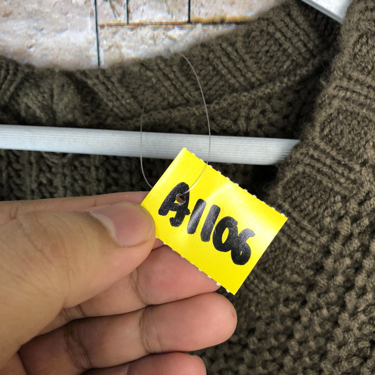 Aran Isles Knitwear × Homespun Knitwear × Japanese Brand Riche Glamour Brown cable Knitwear #A1106 Size M / US 6-8 / IT 42-44 - 10 Thumbnail