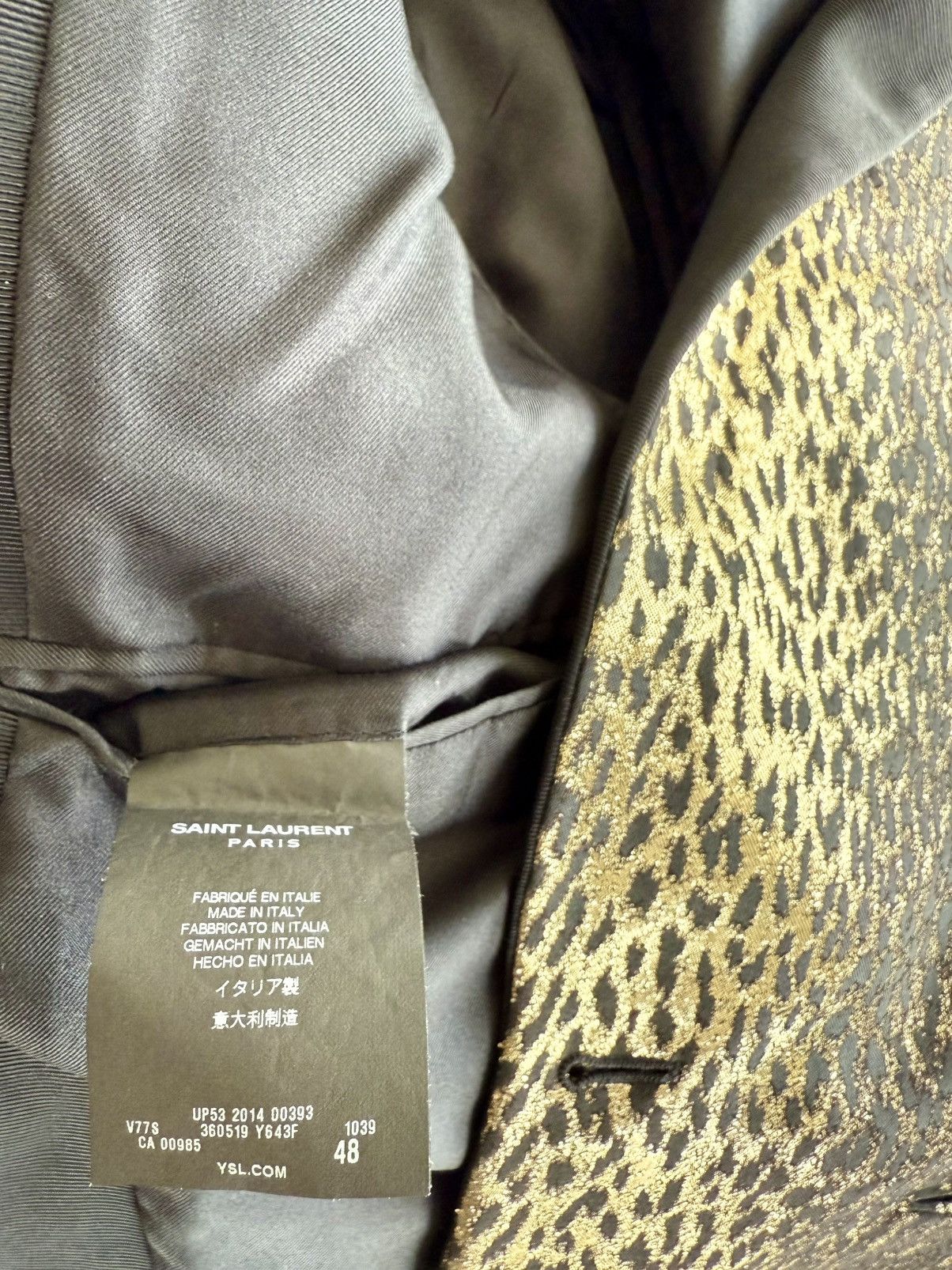 Hedi Slimane × Saint Laurent Paris SAINT LAURENT FW14 BABYCAT LEOPARD JACKET BY HEDI SLIMANE Size 38R - 5 Thumbnail