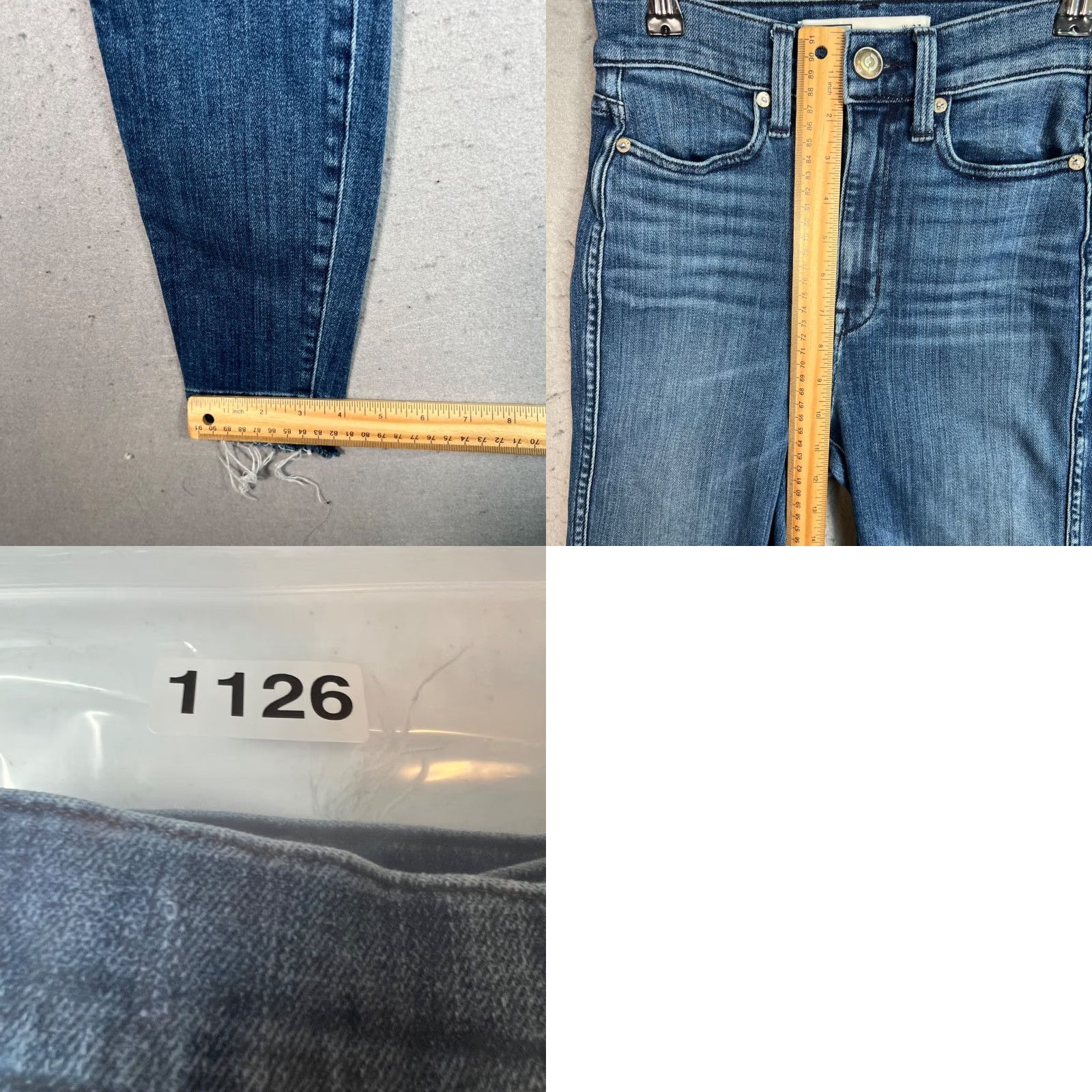 AYR AYR Jeans Adult 27 x 32 High-Waisted Skinny Blue Denim 5-Pocket Stretch Womens Size 27" / US 4 / IT 40 - 8 Thumbnail