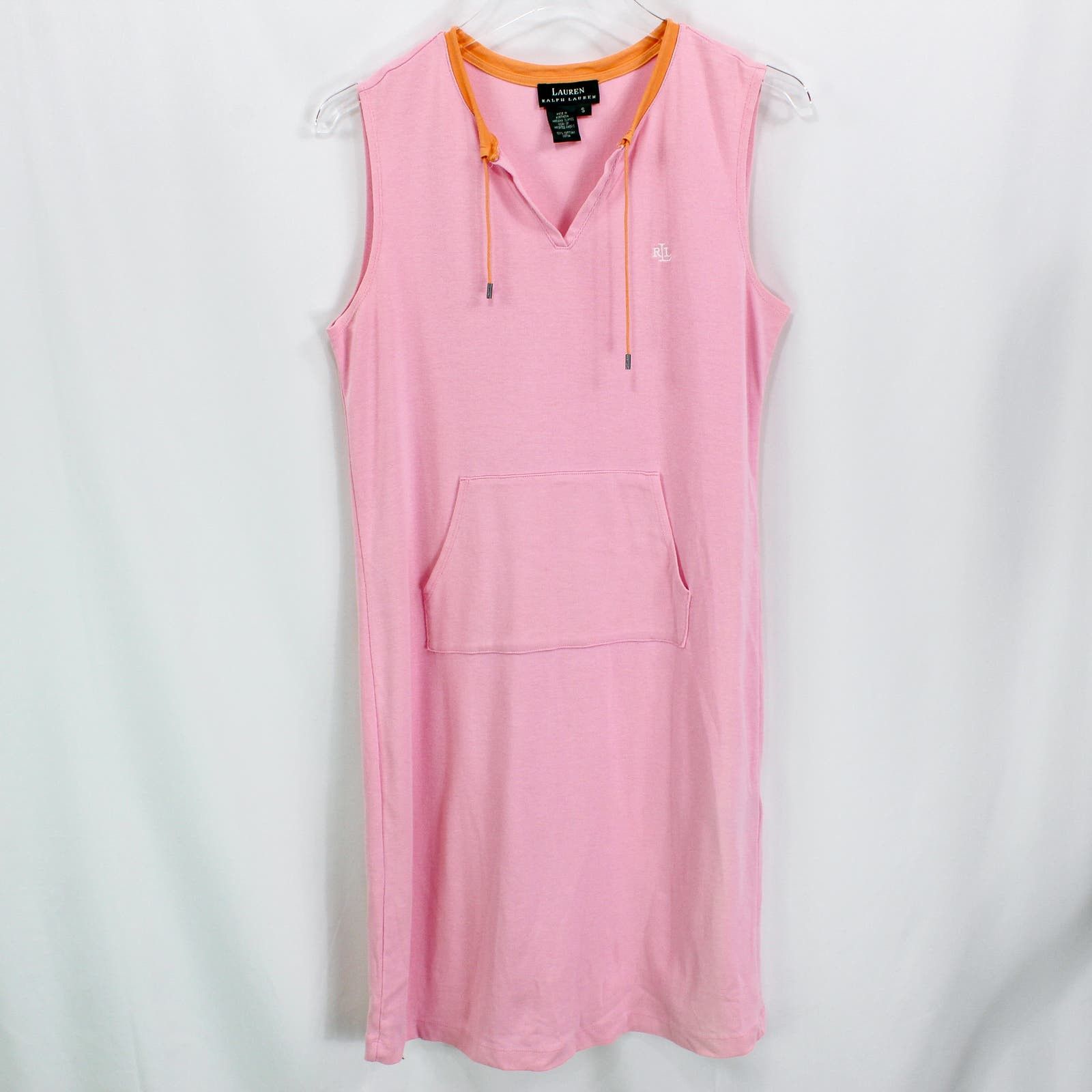 image of Lauren Ralph Laurent Pink Sleeveless V-Neck Mini Dress, Women's (Size Small)