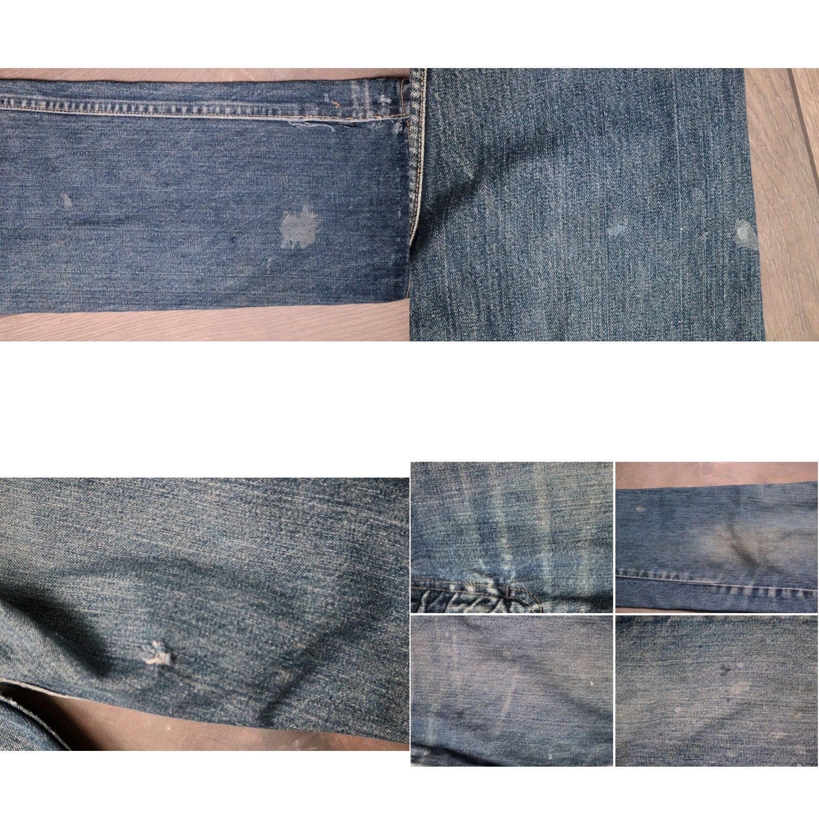 Vintage 60s Selvage Jeans VTG J.M. McDonald Co. Blue Denim 28.5x31.75 Regular 1960s Mens Boys Rockabilly Jeans Size US 29 - 8 Thumbnail