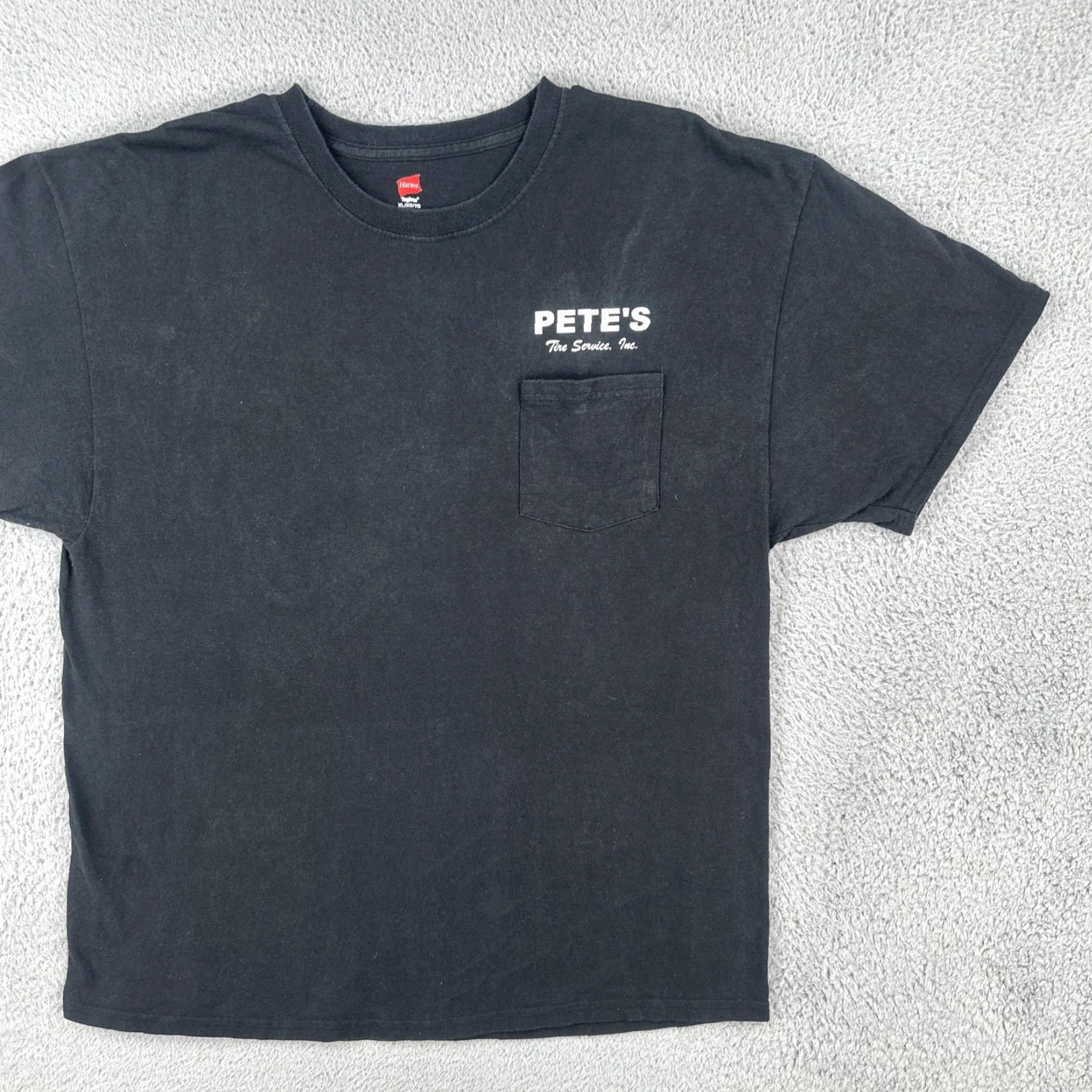 Hanes VINTAGE Hanes Beefy-T XL Black T Shirt Men California Pete’s Tire Service Coachella Escondido Size US XL / EU 56 / 4 - 3 Thumbnail