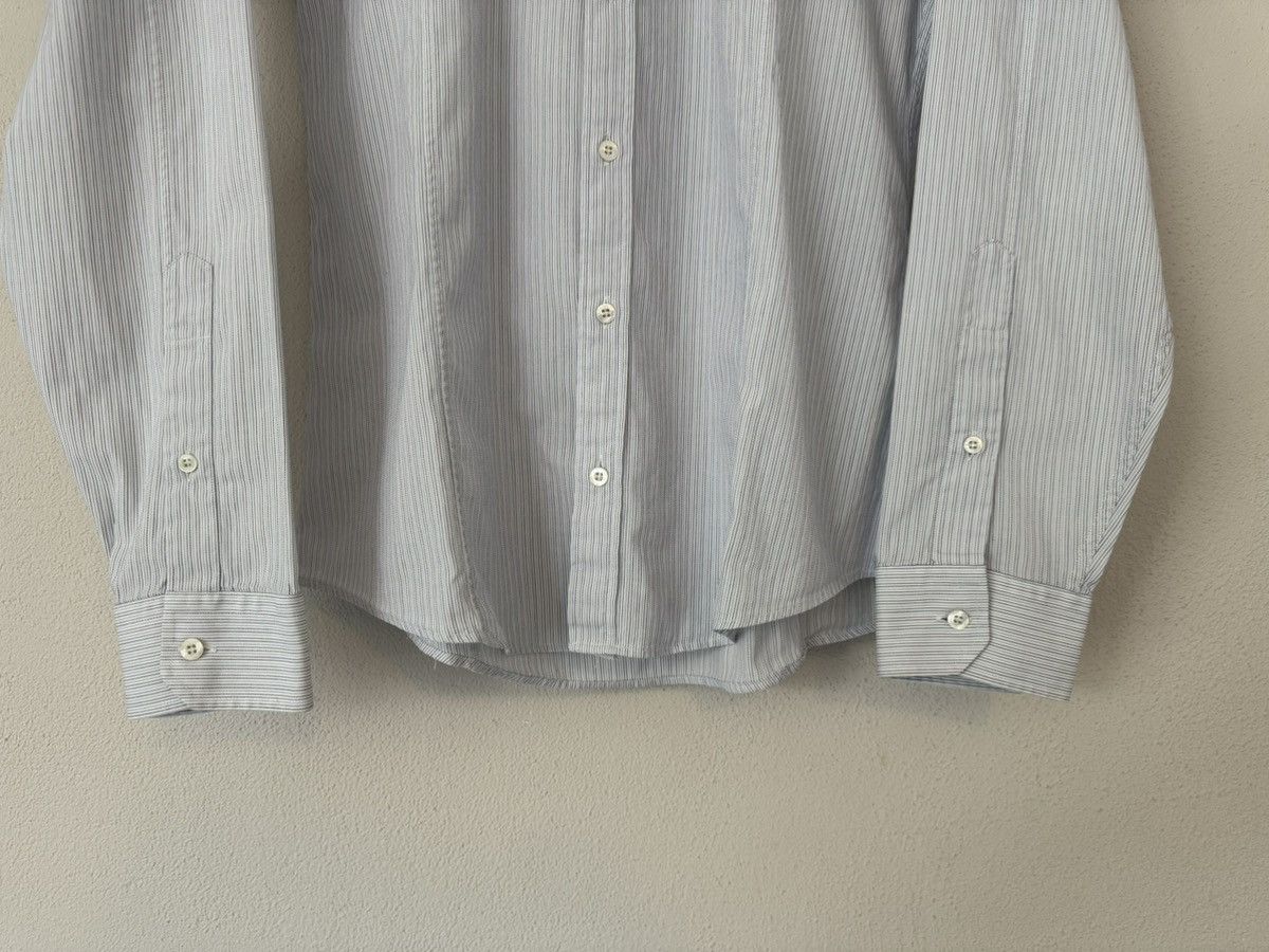 Gucci Blue Pinstripe Slim Shirt in Cotton Poplin Size US M / EU 48-50 / 2 - 5 Thumbnail