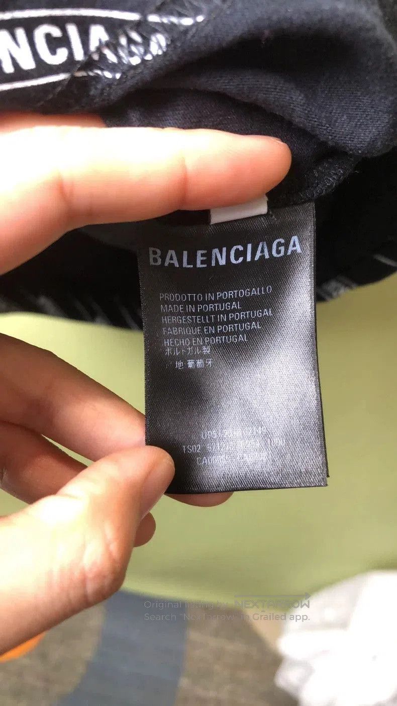 Balenciaga Balenciaga Black Logo Print Short Sleeve Tee. Size US L / EU 52-54 / 3 - 5 Thumbnail