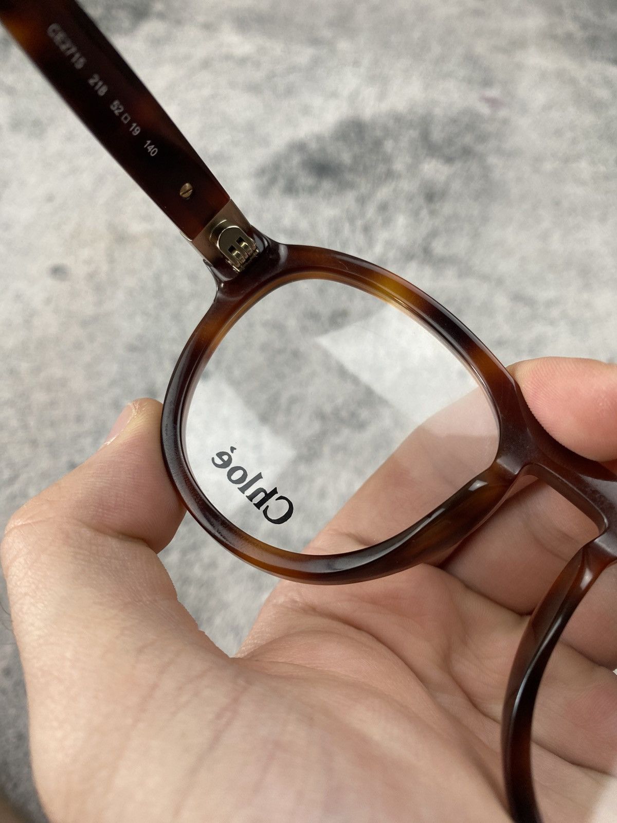Chloe Rare Chloe Round Tortoise Optical Glasses Frames Size ONE SIZE - 24 Thumbnail