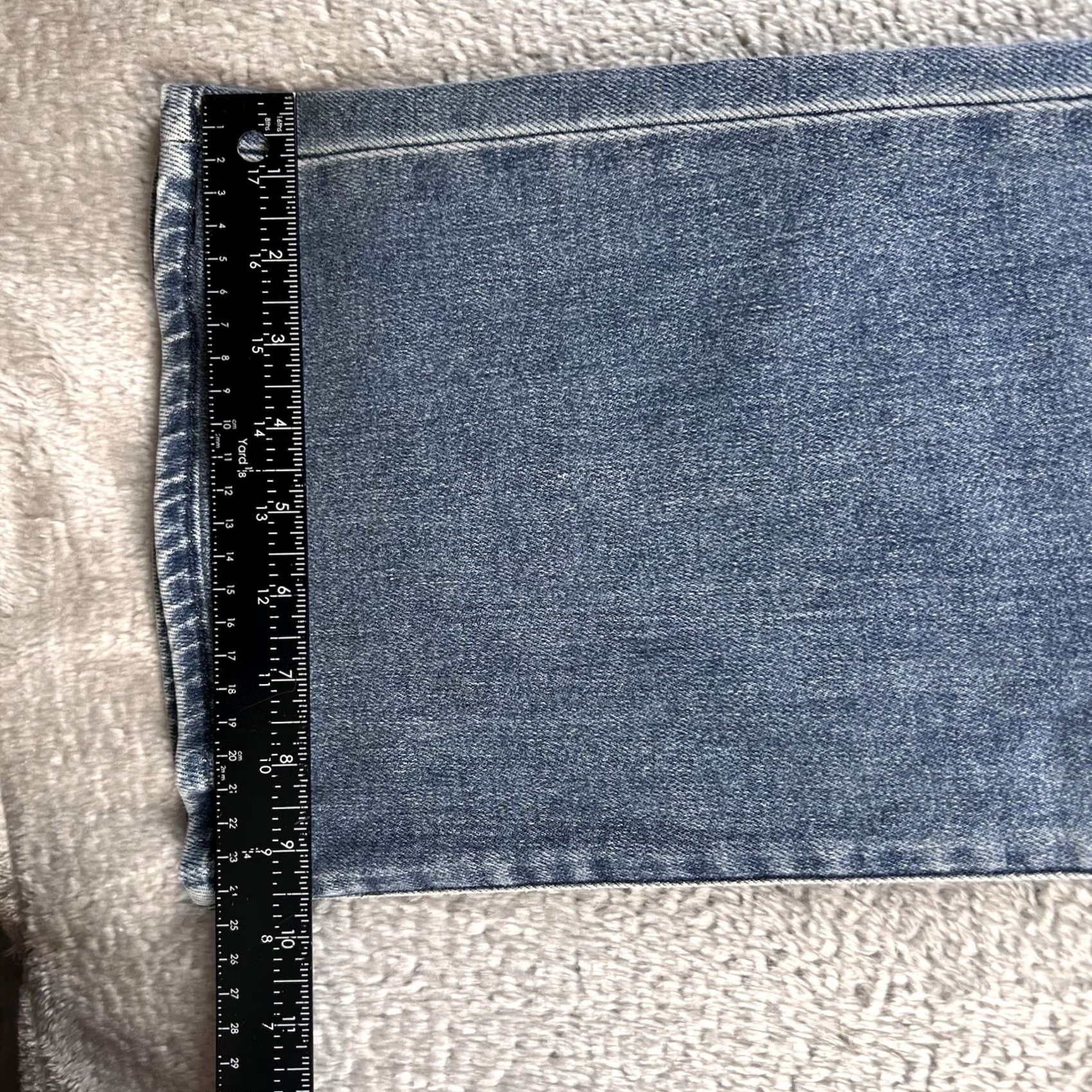 Vintage Hidden Jeans Womens 24 High Rise Flare Denim Blue Distressed NWT Boho 31 Inseam Medium Wash Size 42" / US 20 - 5 Thumbnail