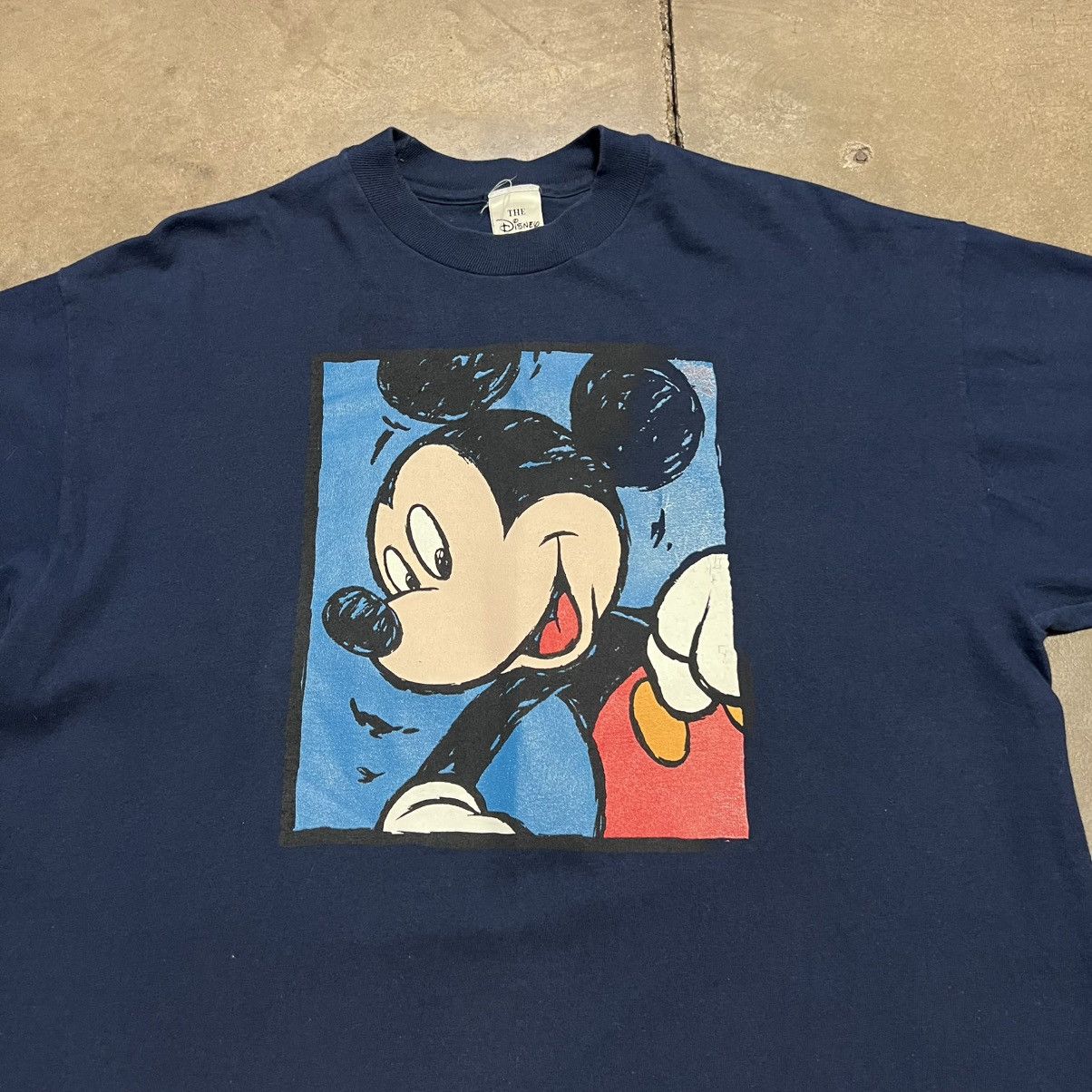 Disney × Mickey Mouse × Vintage Vintage 90s Mickey Mouse Disney Big Face Graphic Tee USA Size US XL / EU 56 / 4 - 3 Thumbnail