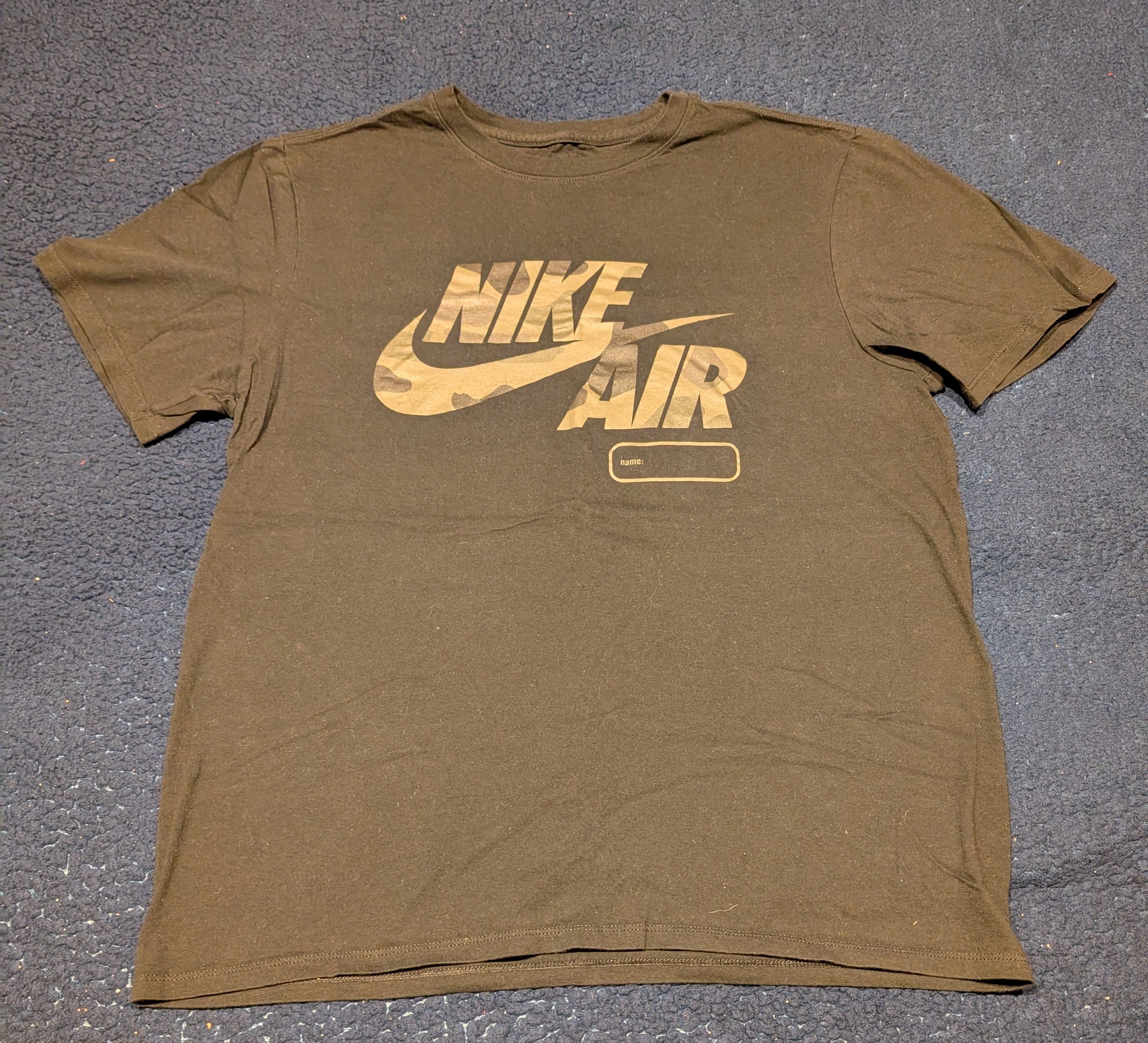 Nike Nike Air - Name Tag Tee (Black/Camo) Large Size US L / EU 52-54 / 3 - 1 Thumbnail