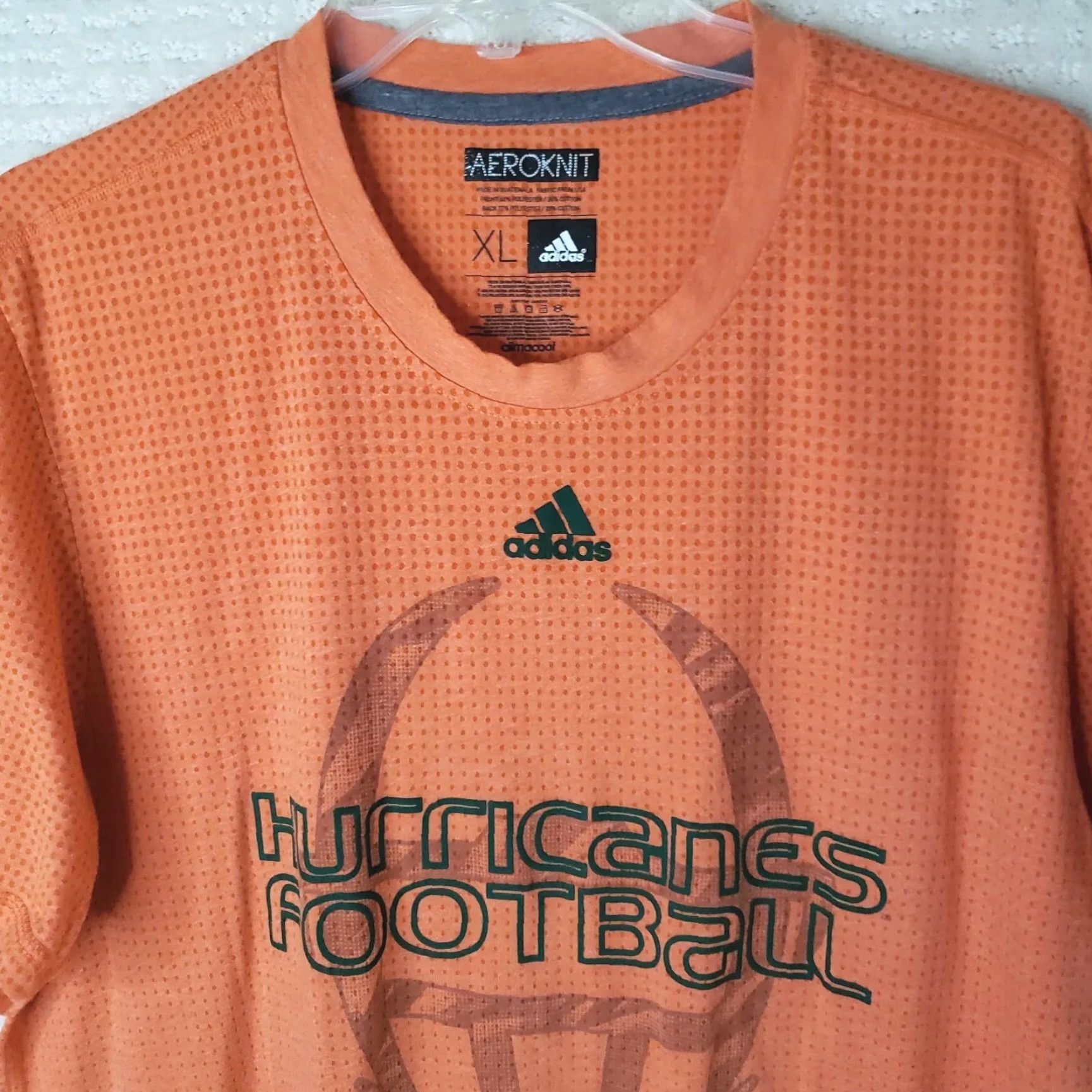 Adidas adidas Performance Tee Shirt Men XL Regular Medium Orange Aeroknit Pullover Size US XL / EU 56 / 4 - 3 Thumbnail