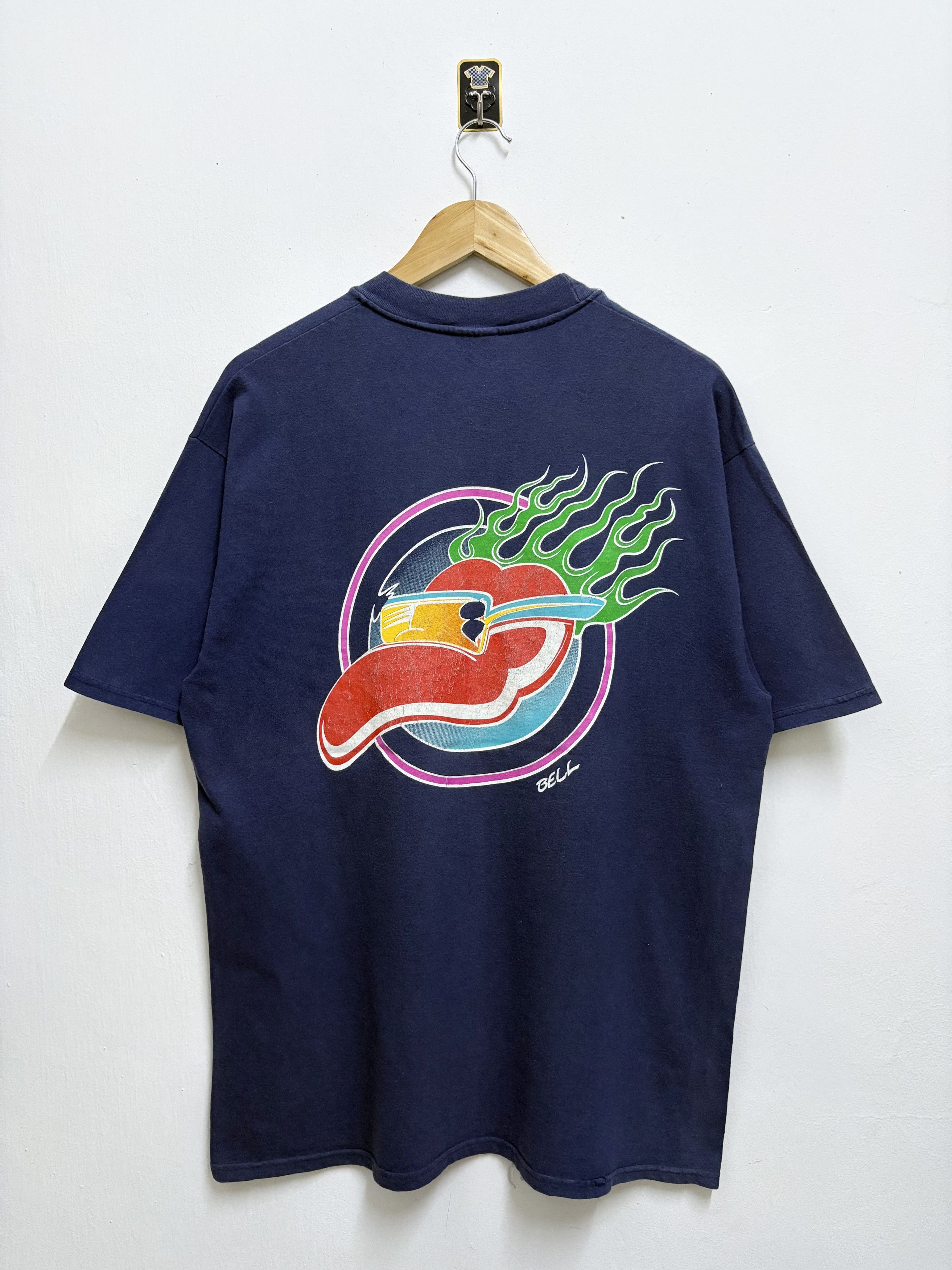 Japanese Brand × Vintage Vintage 90's Pepperboyz Chili's Hot Rod Custom T-Shirt Size US M / EU 48-50 / 2 - 1 Thumbnail