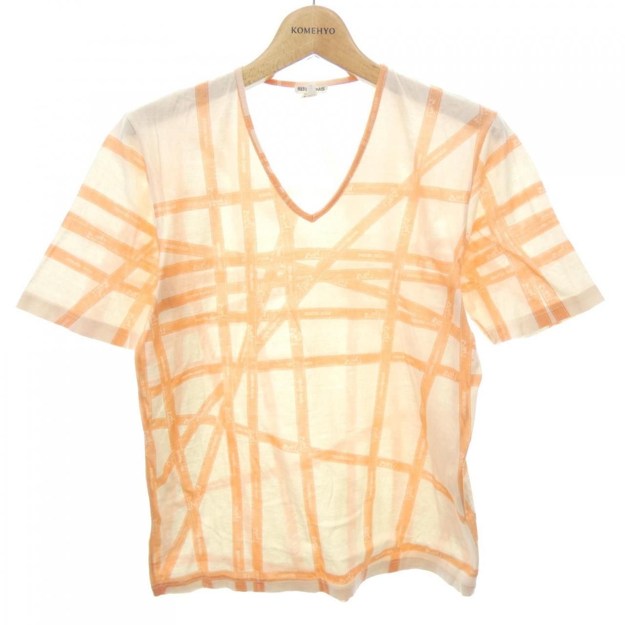 Hermes Hermes Cotton T-shirt Cotton T-Shirts DUTY FREE for USA