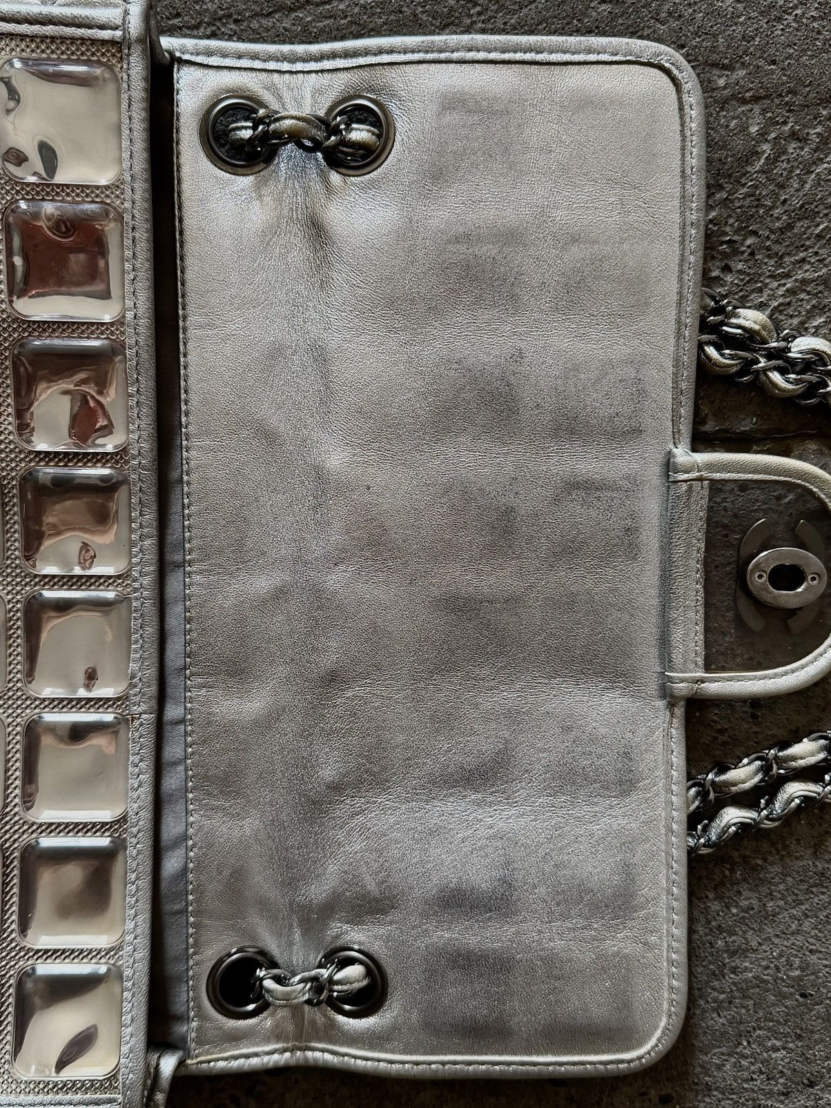 Chanel Chanel - Karl Lagerfeld - 2008 - Silver Ice Cube Flap Bag Size ONE SIZE - 16 Thumbnail