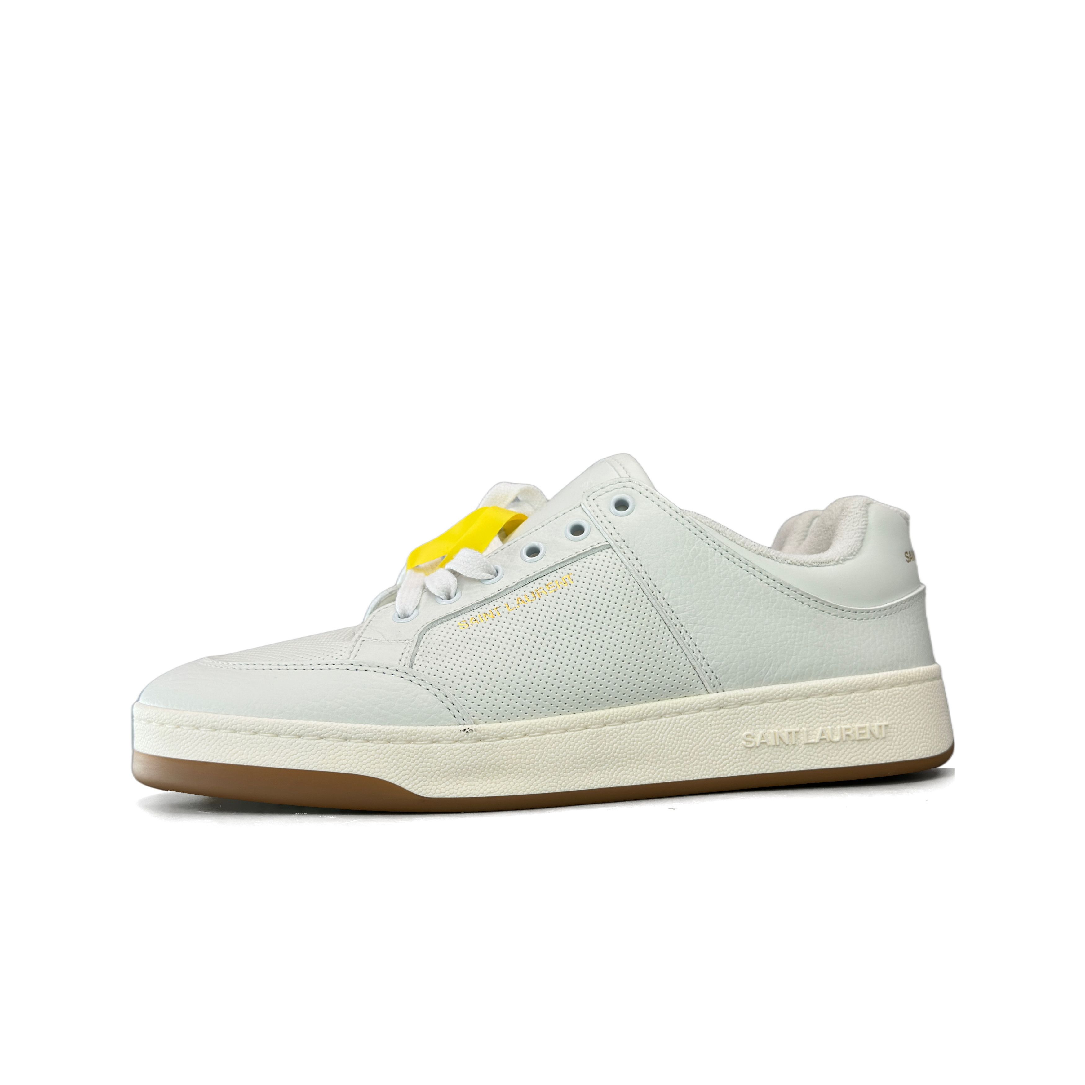 Saint Laurent Paris Saint Laurent Perforated Leather Low-Top Sneakers Size 44 Size US 11 / EU 44 - 1 Thumbnail