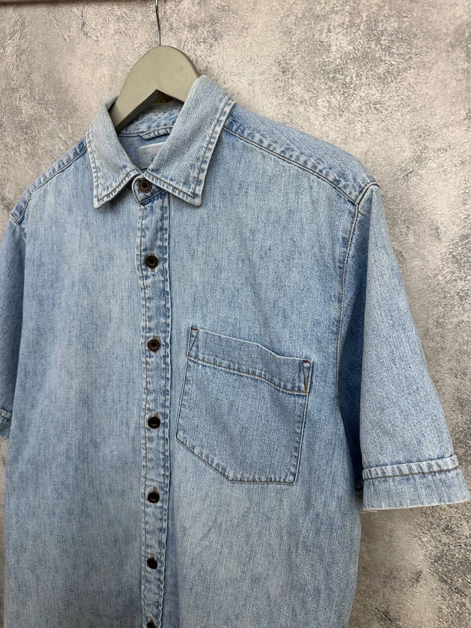 Levi's Vintage Clothing Levi’s Signature Denim Shirt Light Wash Cotton Short Sleeve Size US M / EU 48-50 / 2 - 5 Thumbnail