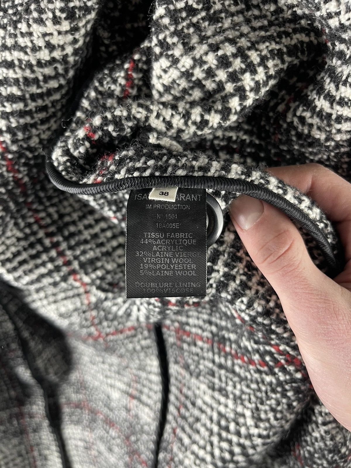 Isabel Marant Etoile Isabel Marant Étoile Tweed Wool Blend Double Breasted Coat Size S / US 4 / IT 40 - 13 Thumbnail