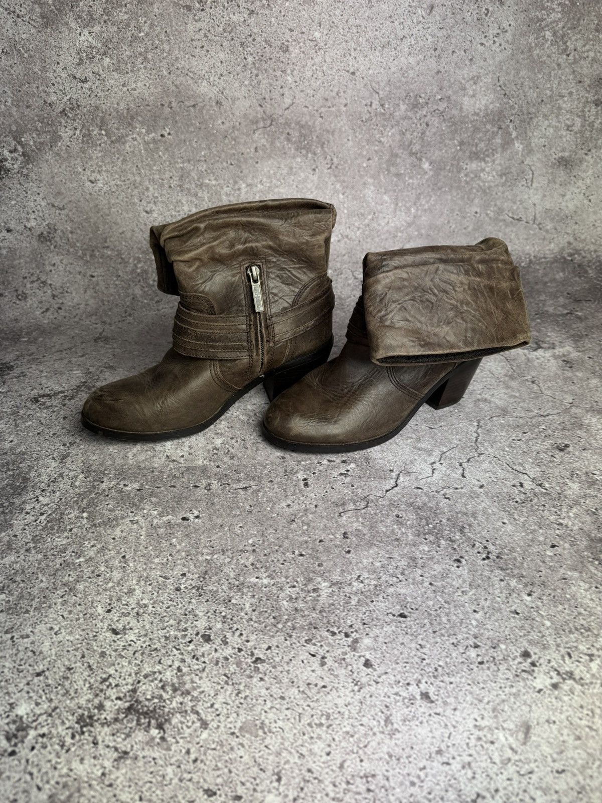 Harley Davidson Harley Davidson Women’s Boots Shoes Brown Leather Size US 6 / IT 36 - 9 Thumbnail