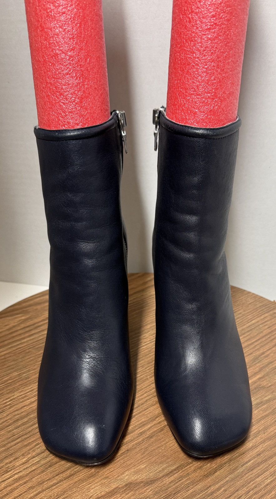 Rag & Bone Rag & Bone Salute Navy Ellis Leather Slim Profile Ankle Boot Size US 7.5 / IT 37.5 - 1 Thumbnail