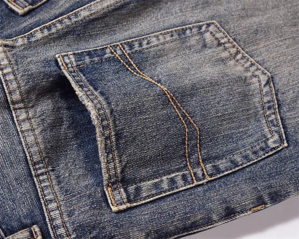 Japanese Brand × Jean American Street Washed Vintage Loose Straight Jeans for Men Size US 32 / EU 48 - 5 Thumbnail