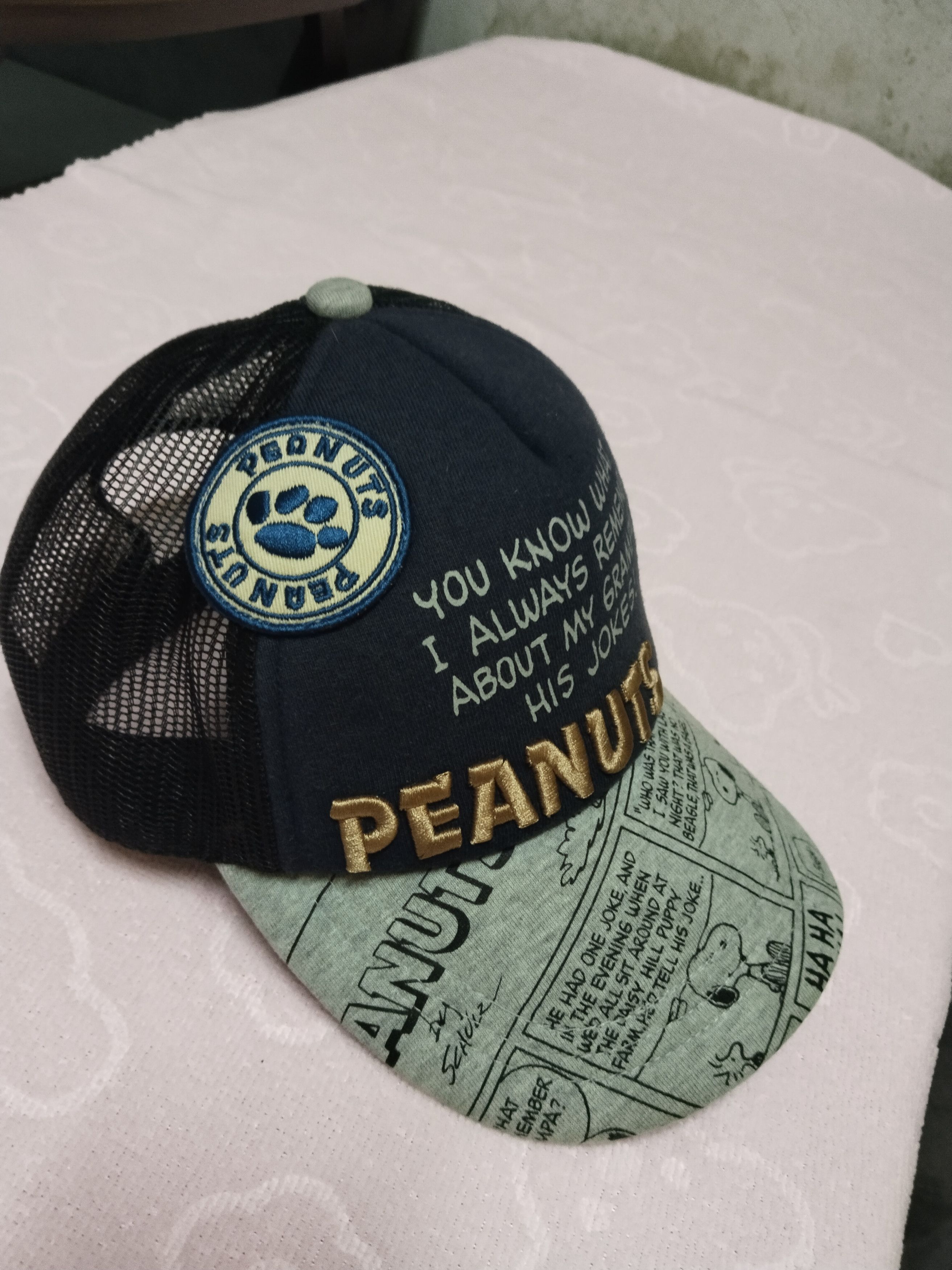 Peanuts × Universal Studios × Vintage UNIVERSAL STUDIOS PEANUTS POLO SNAPBACK Size ONE SIZE - 3 Thumbnail