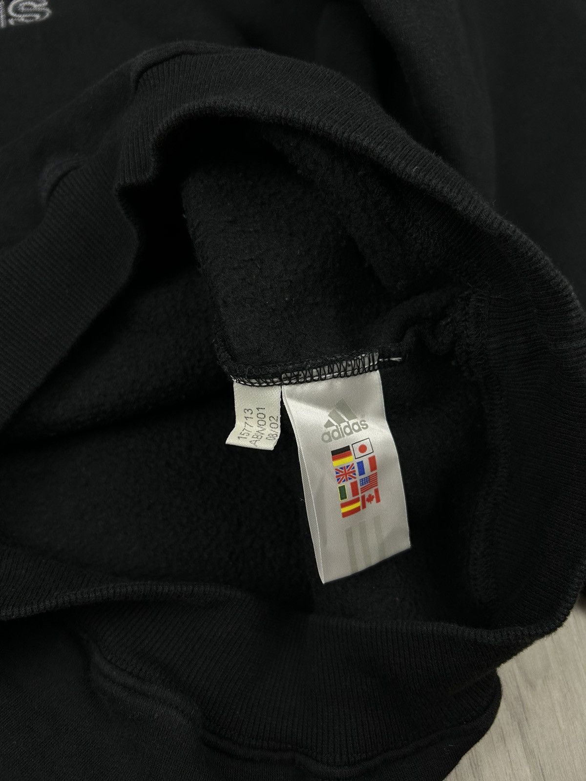 Adidas × Vintage Adidas Vintage Sweatshirt Black Size XL Size US XL / EU 56 / 4 - 4 Thumbnail