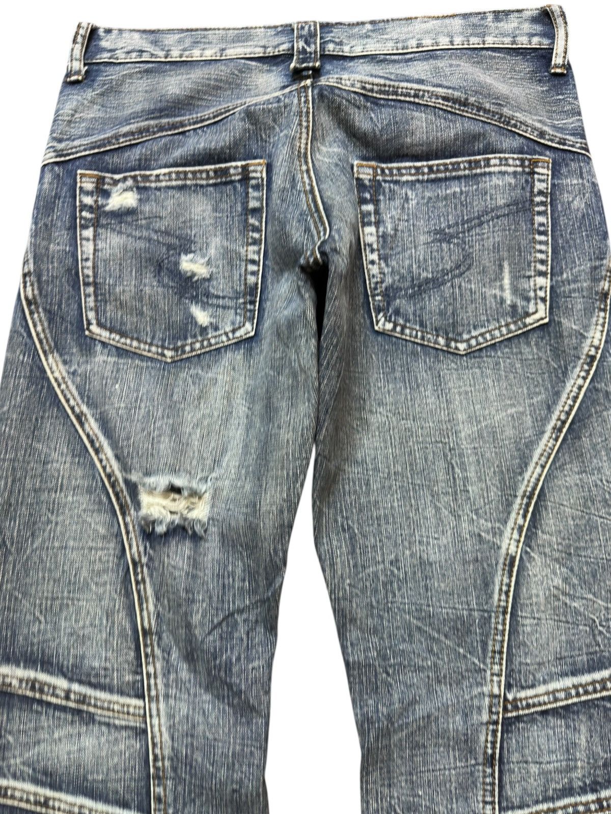 semanticdesign Vintage Semantic Design Flare Grunge Bondage Denim Size US 33 - 7 Thumbnail