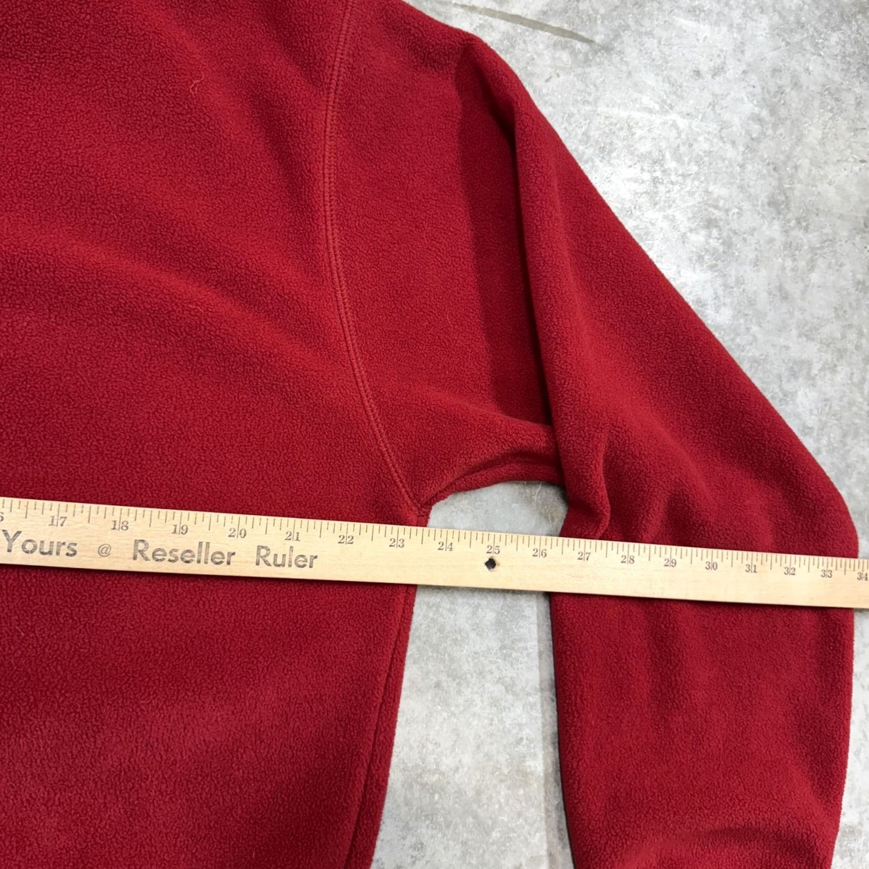 Nautica Nautica Pullover Mens Small Red 1/4 Zip Fleece Embroidered Sail Made USA Sweatshirt Polyester Zipper Logo Solid Pattern Boys/Mens? Size US S / EU 44-46 / 1 - 6 Thumbnail