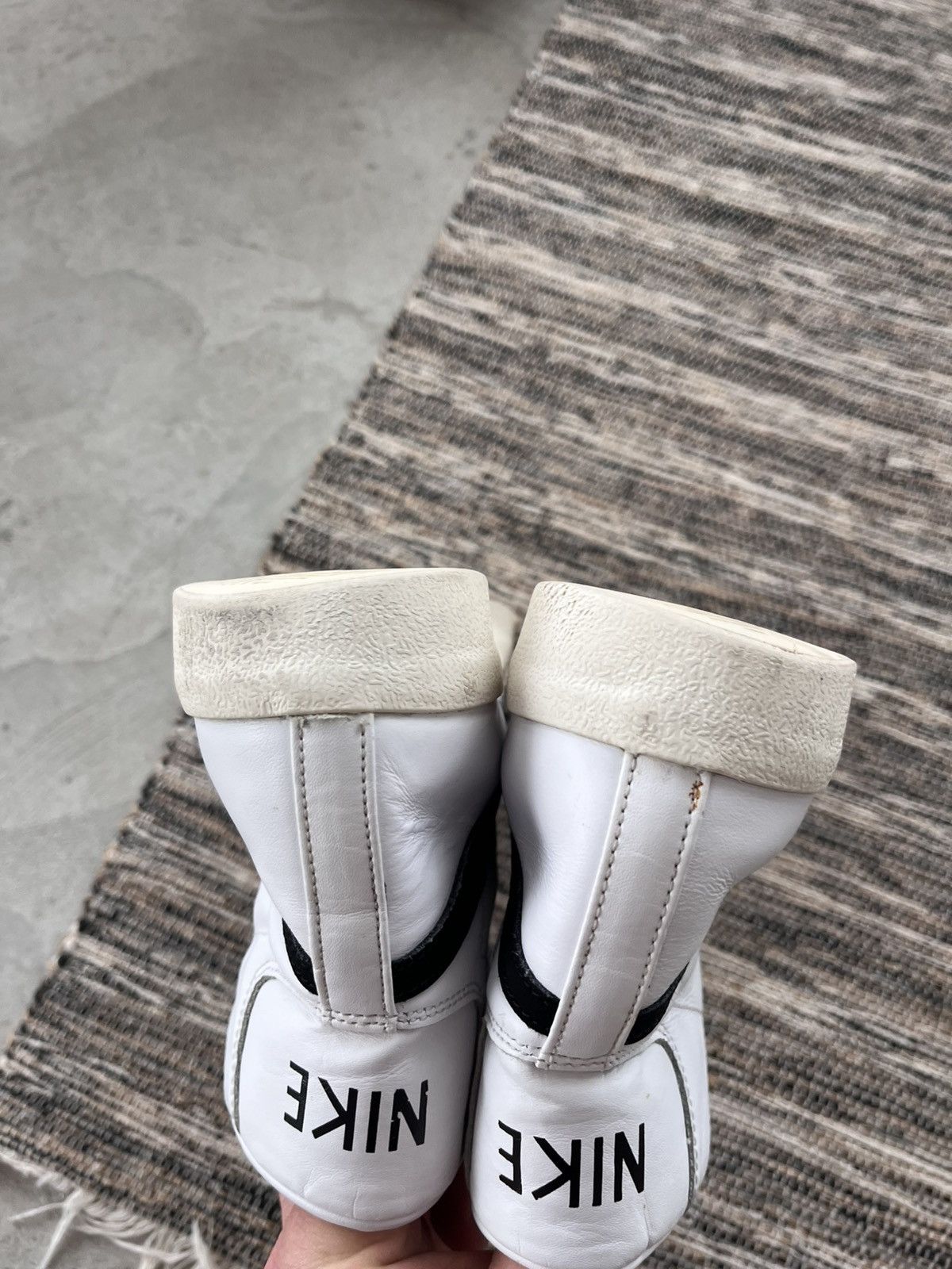 Nike Vintage Nike Blazer White Leather Sk8 Mid Sneakers y2K new Size US 10.5 / EU 43-44 - 15 Thumbnail