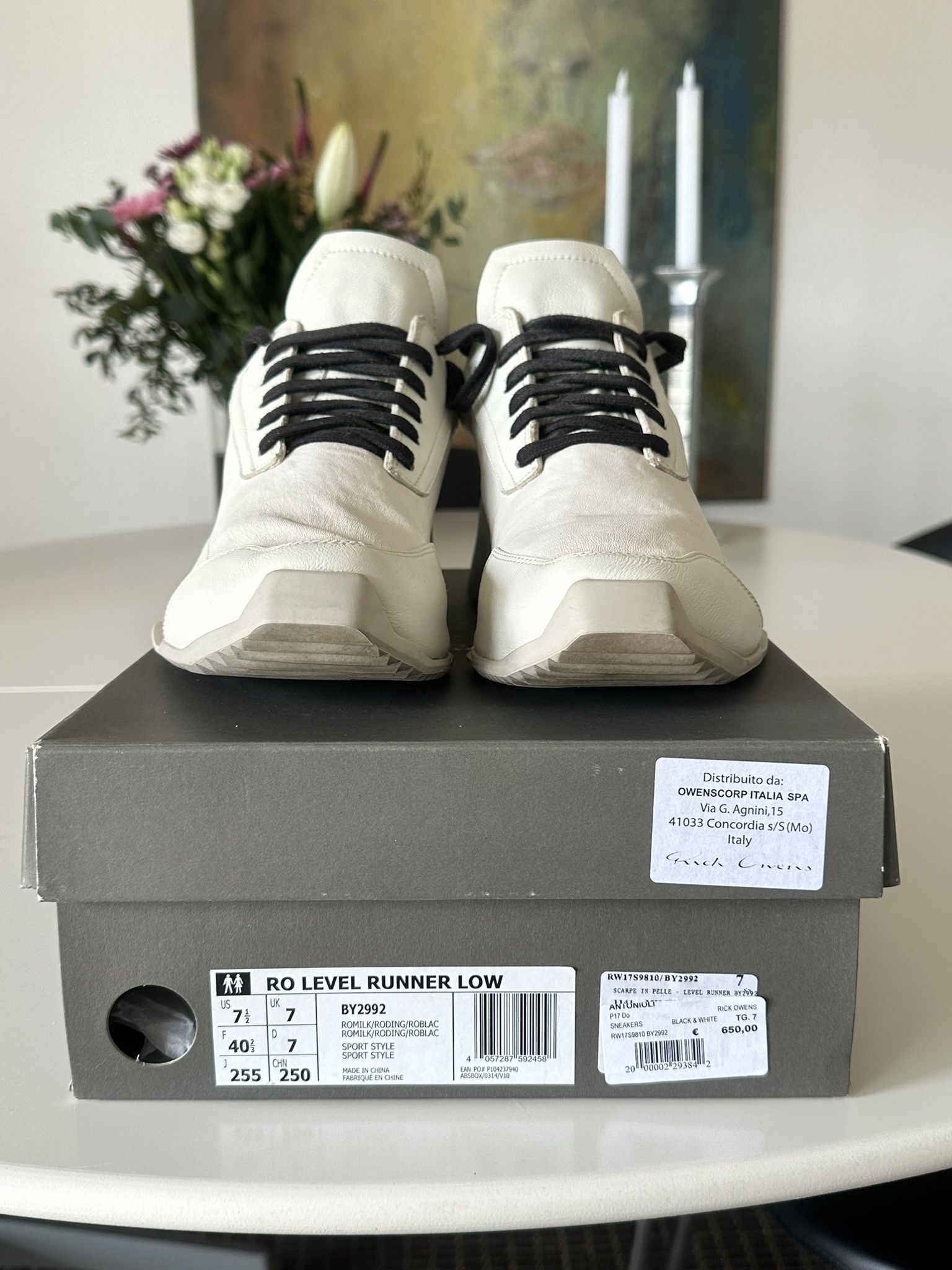 Adidas × Rick Owens Rick Owens x Adidas Runner Low Size US 7.5 / EU 40-41 - 2 Thumbnail