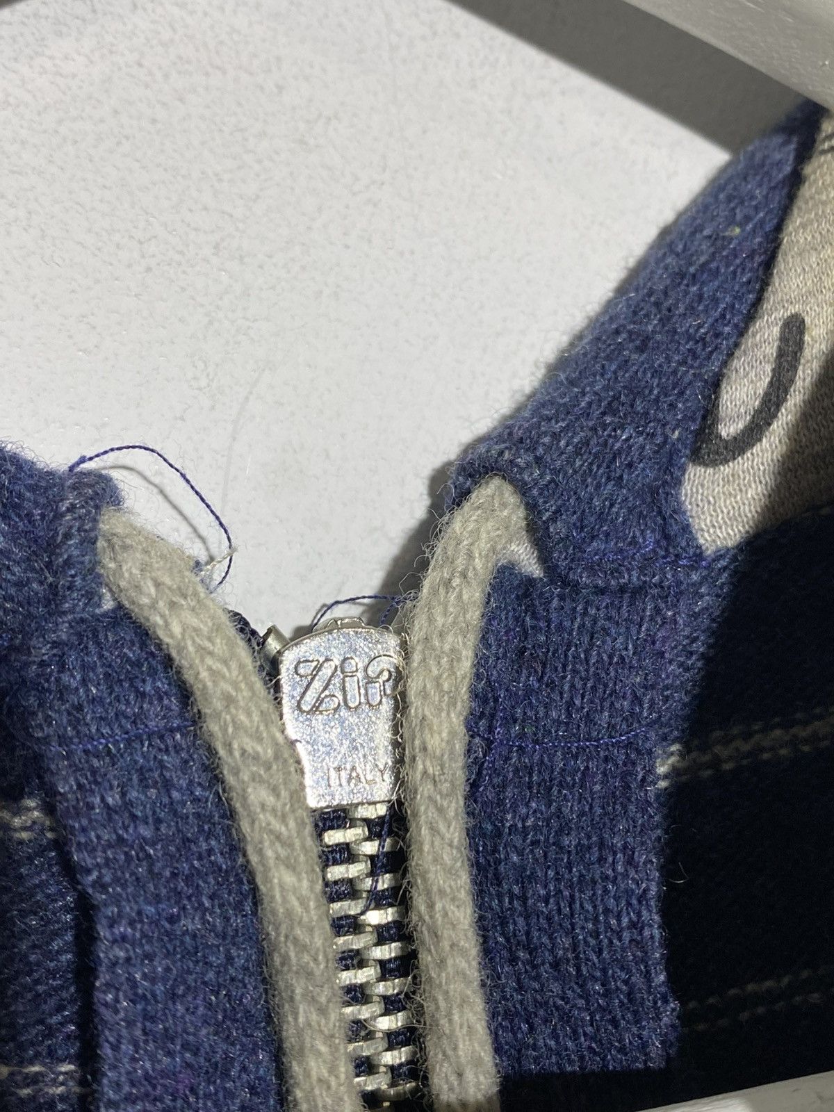 Evisu Vintage Evisu Japanese Blue Wool Zip Hoodie Size US M / EU 48-50 / 2 - 12 Thumbnail