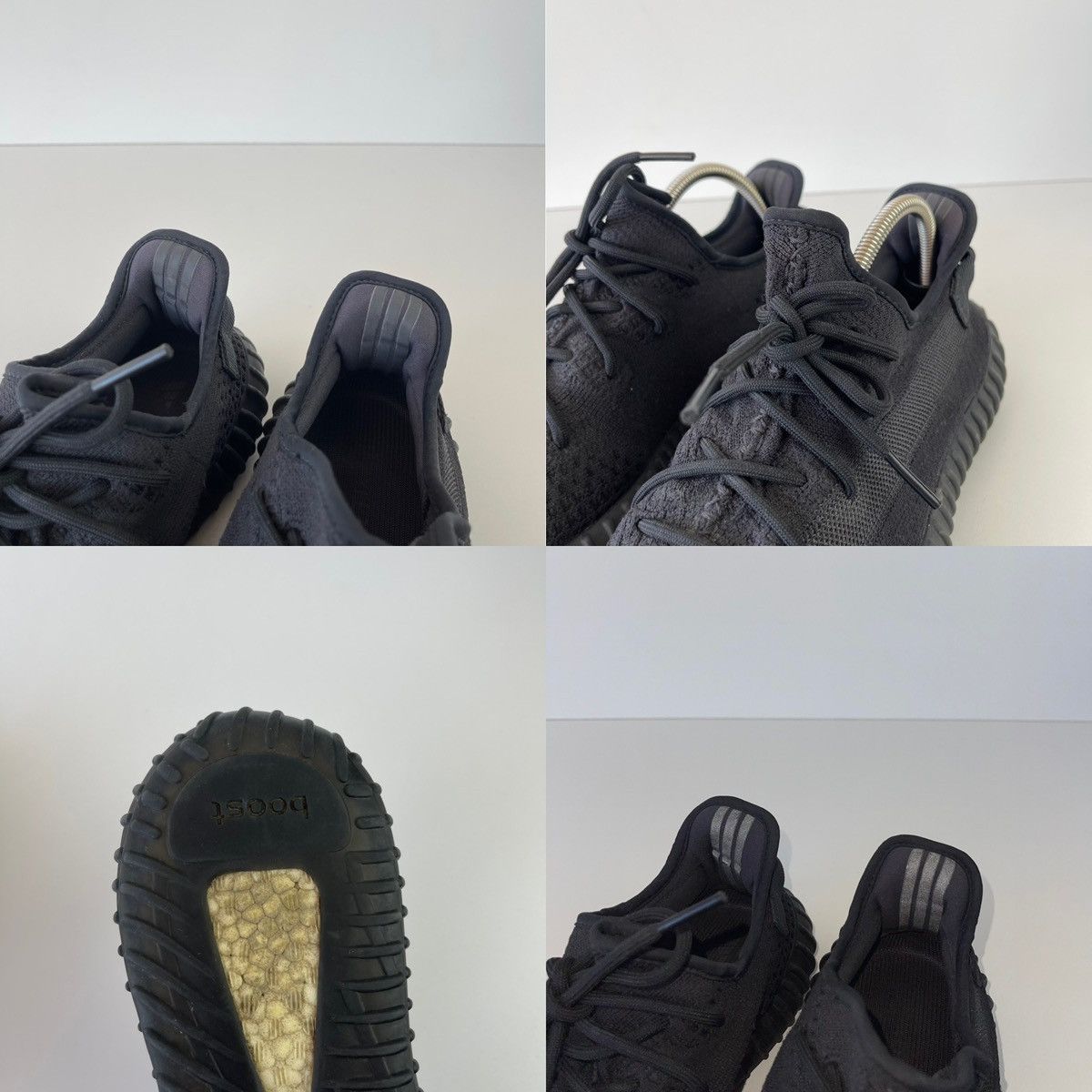 Adidas × Kanye West Adidas Yeezy 350 V2 Onyx Shoes Full Black HQ4540 Size US 10.5 / EU 43-44 - 8 Thumbnail