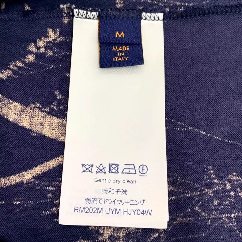 Louis Vuitton Louis Vuitton Navy wheat-ear logo monogrammed cotton crewn Size US M / EU 48-50 / 2 - 6 Thumbnail