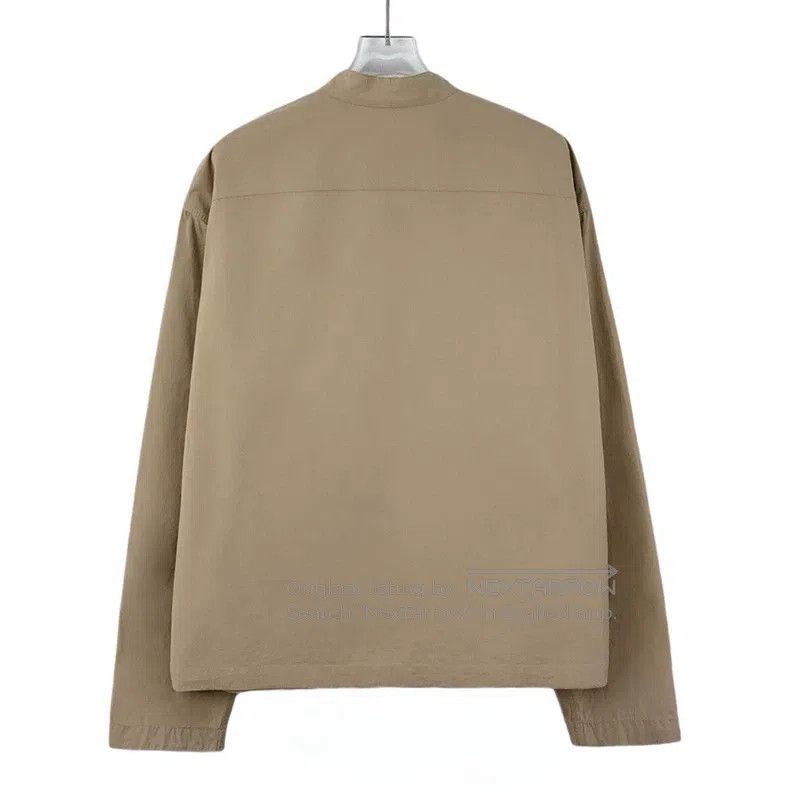 Hermes Hermes size 39 Khaki zipper long-sleeved shirt-style jacket Size XS / US 0-2 / IT 36-38 - 2 Thumbnail