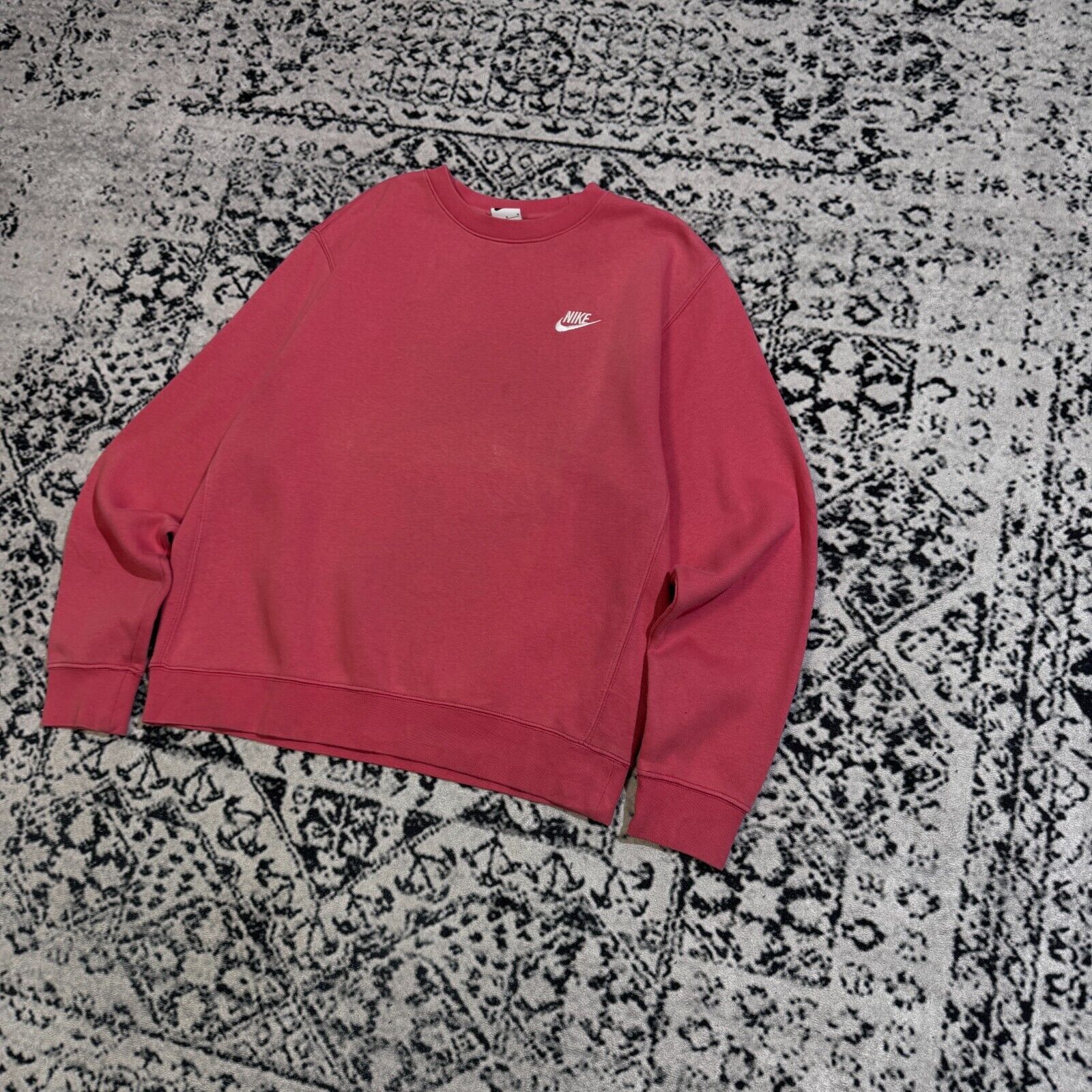 Nike × Vintage Vintage Nike Unisex Pink Cotton Sweatshirt Size M Size US M / EU 48-50 / 2 - 5 Thumbnail