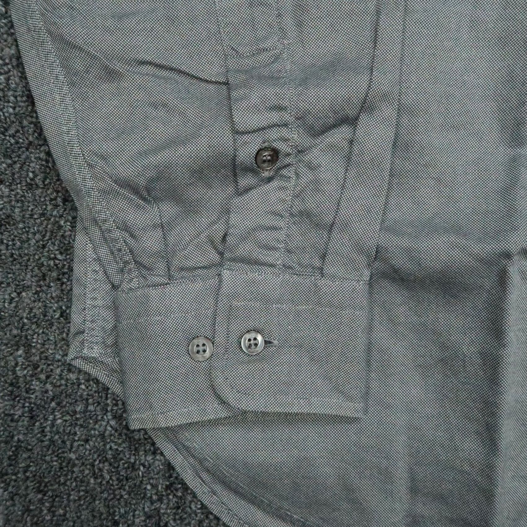 Brioni VINTAGE Brioni Shirt Mens 2XL Gray Long Sleeve Button-Up Italy Oxford Size US XXL / EU 58 / 5 - 5 Thumbnail