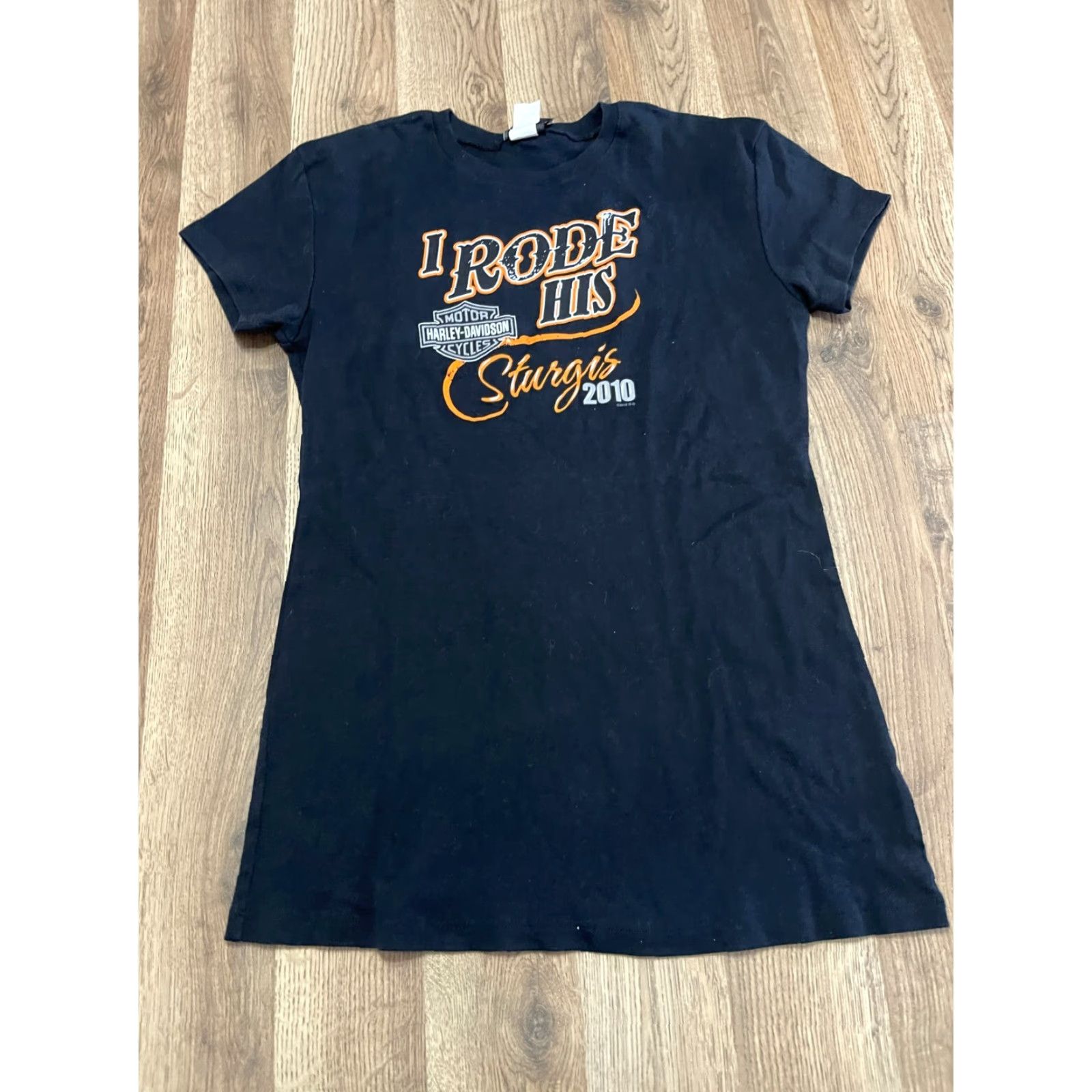 Harley Davidson Harley-Davidson Shirt Womens 2XL Blue Hill City I rode his Sturgis 2010 T-Shirt Size XXL / US 16-18 / IT 52-54 - 2 Thumbnail