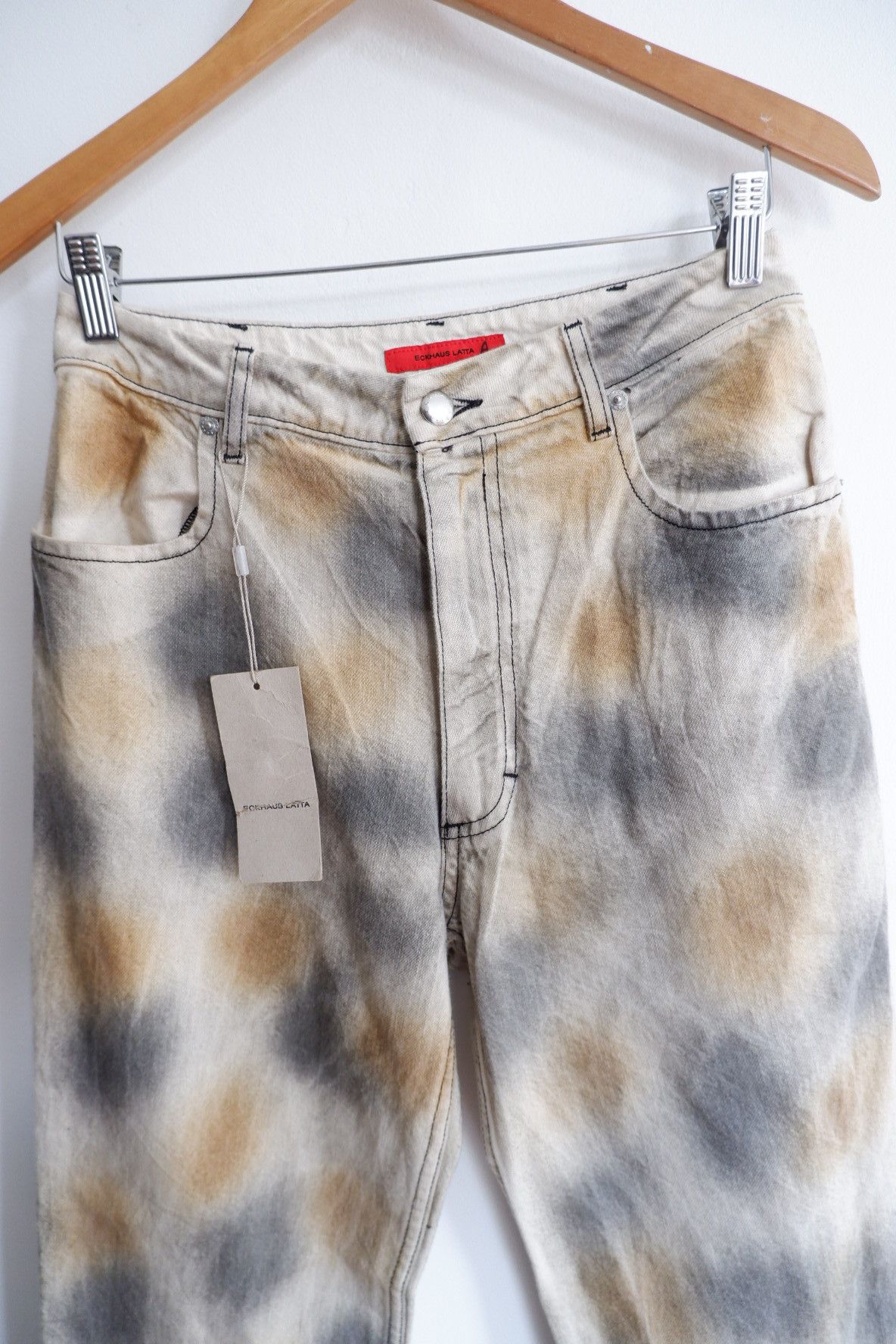 Eckhaus Latta Eckhaus Latte Dirty Dye El Jeans Size US 27 - 4 Thumbnail