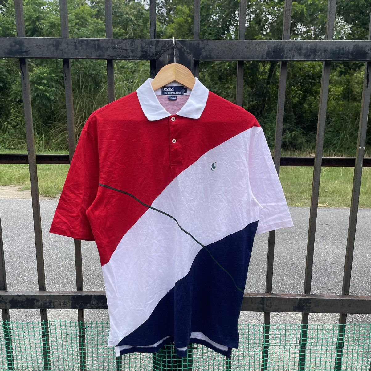 Polo Ralph Lauren × Ralph Lauren × Vintage 🔥🔥Vintage Polo Ralph Lauren Tricolour Polos Shirts Size US L / EU 52-54 / 3 - 1 Thumbnail